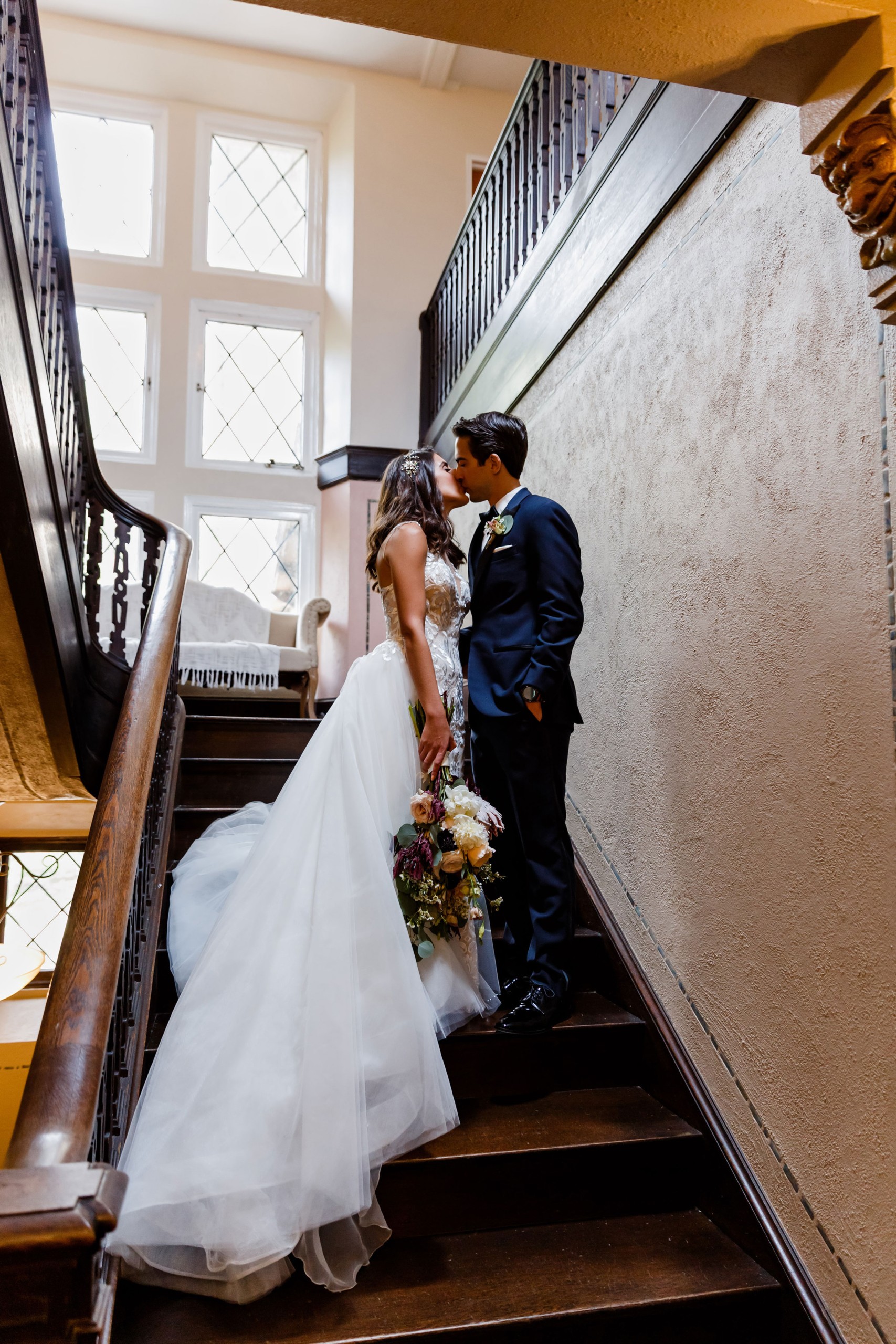 staircase-wedding-photo