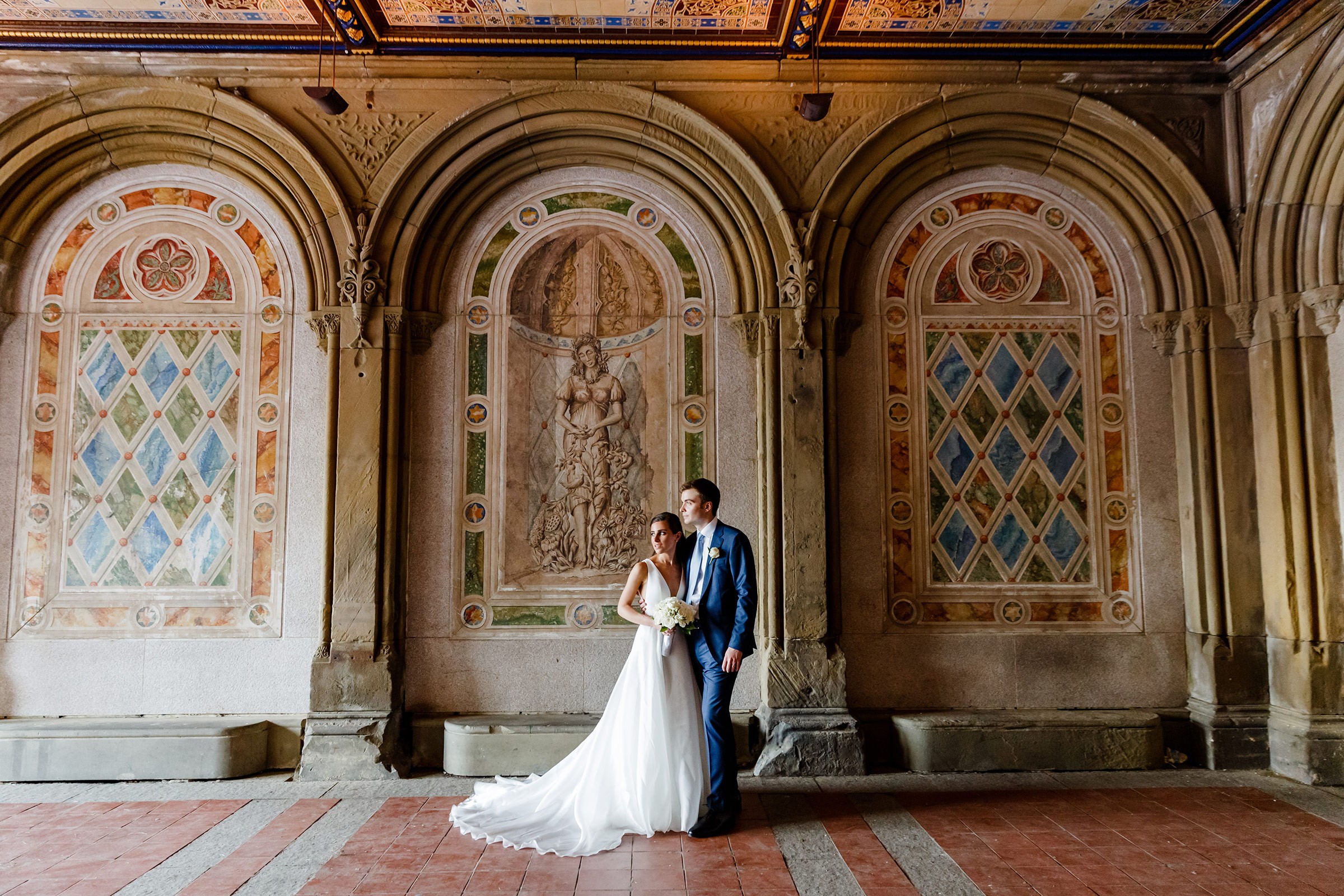 Bethesda Fountain Wedding in Central Park NYC