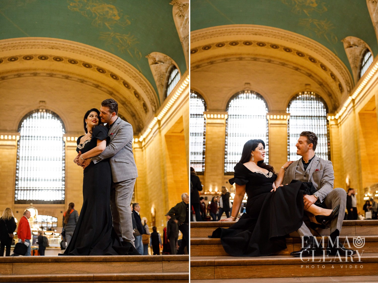 engagement shoot in Grand Central