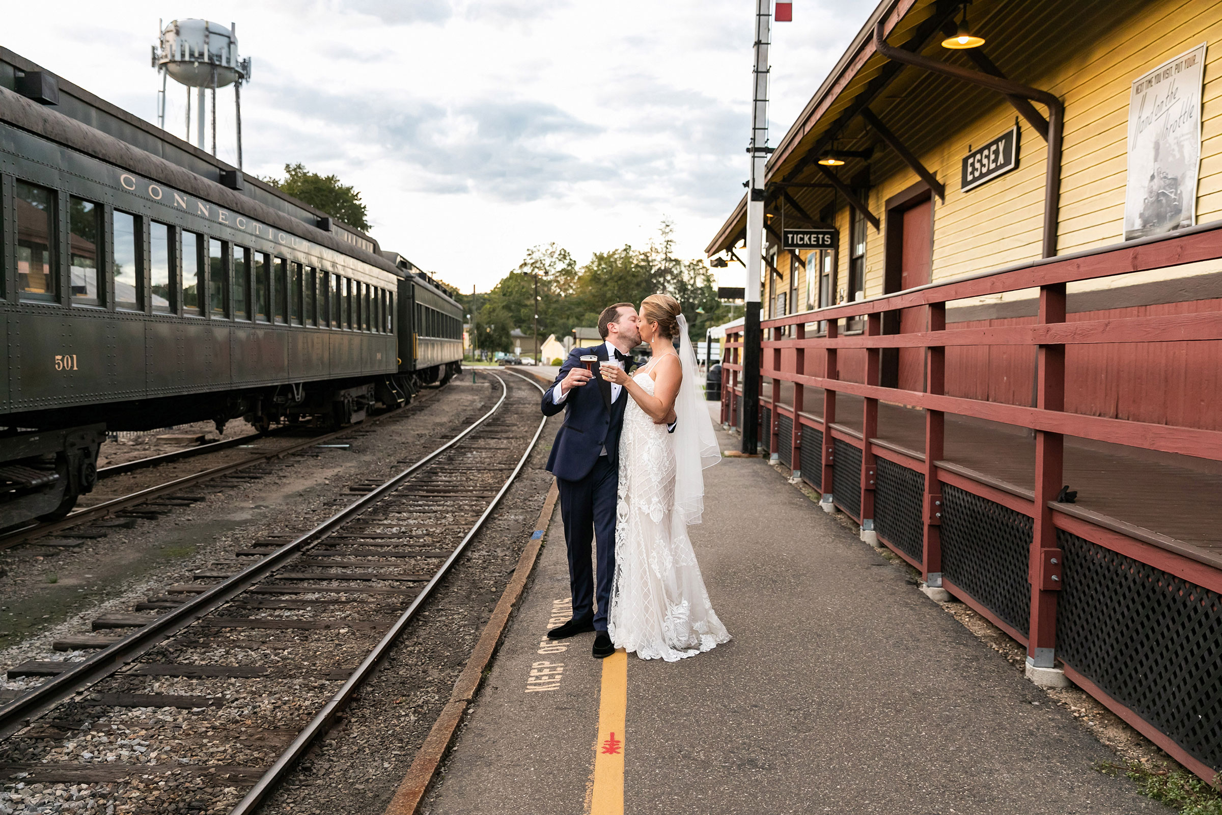 Essex Steam Train and Riverboat wedding