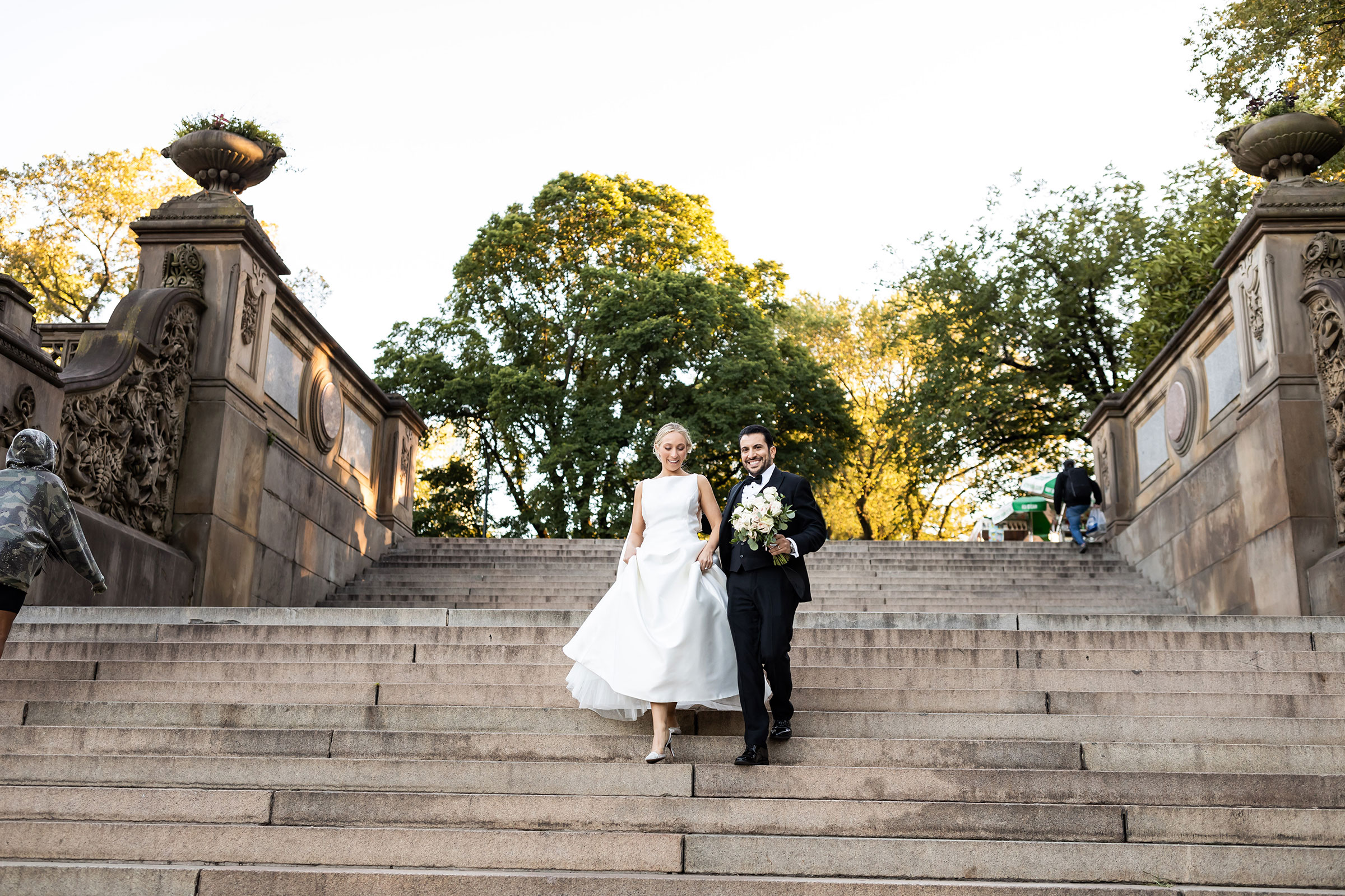 central park wedding photos