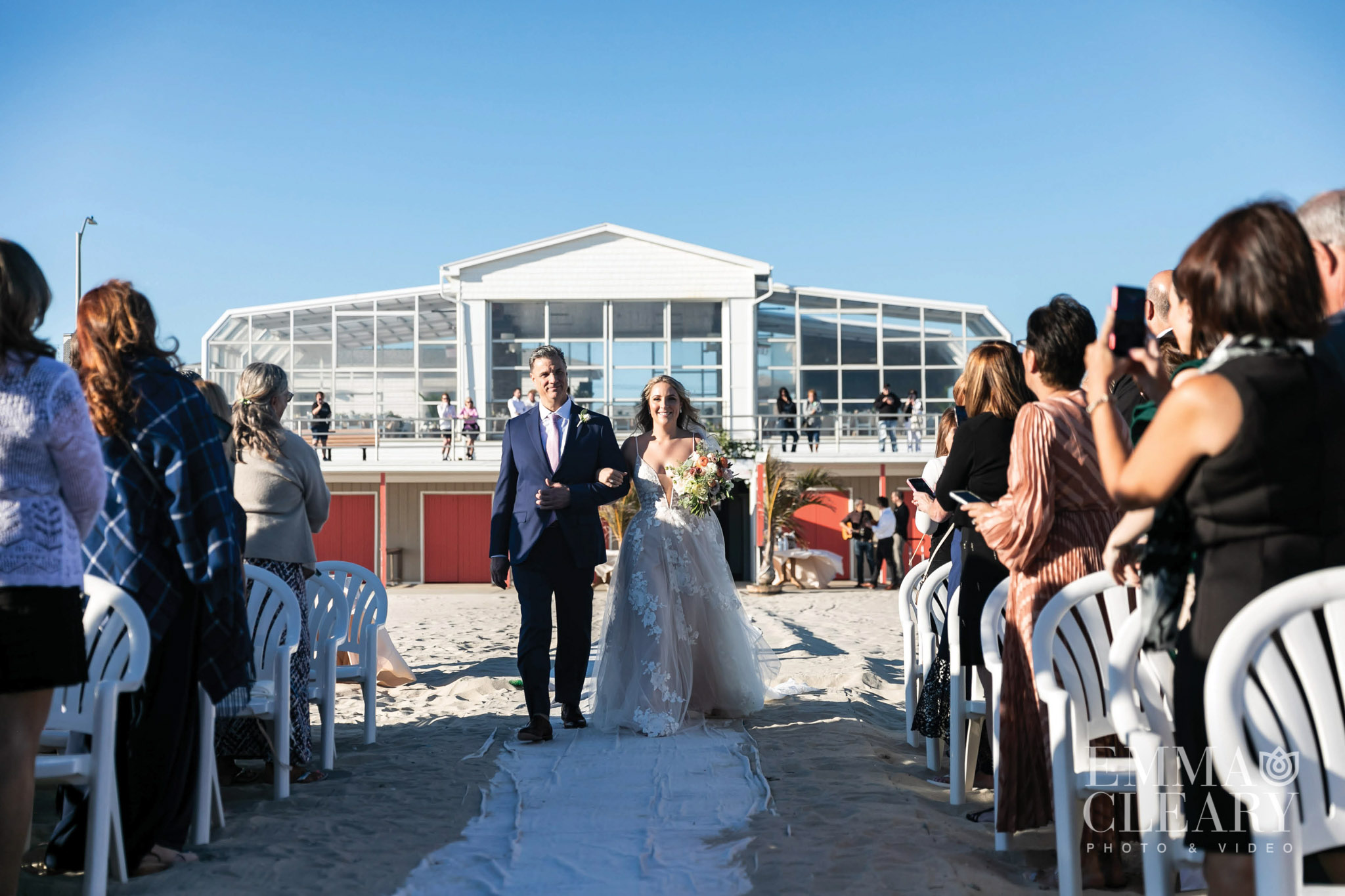Sunny Atlantic Beach Club Wedding