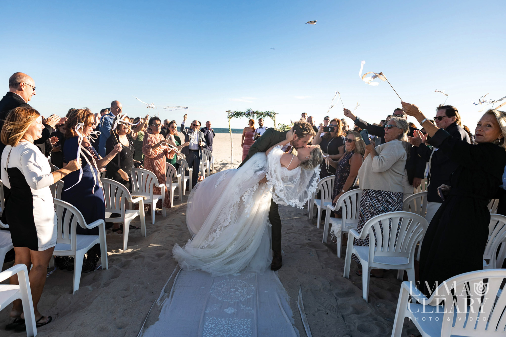 Sunny Atlantic Beach Club Wedding