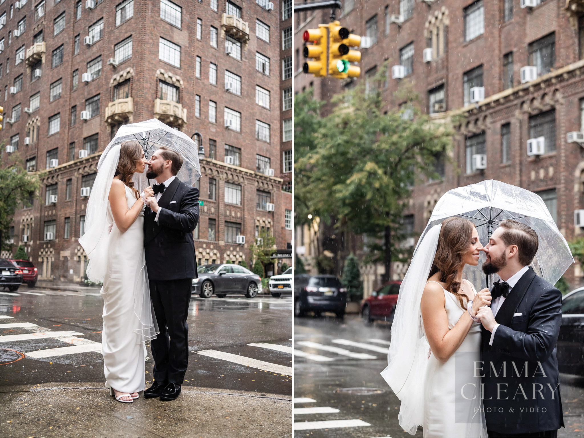 New York street wedding photo