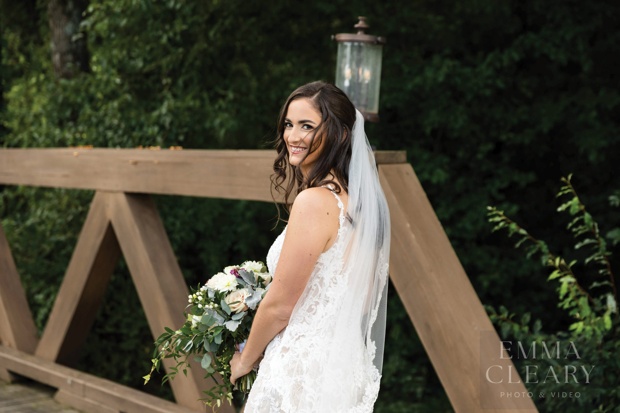 Portrait of the bride outdoors