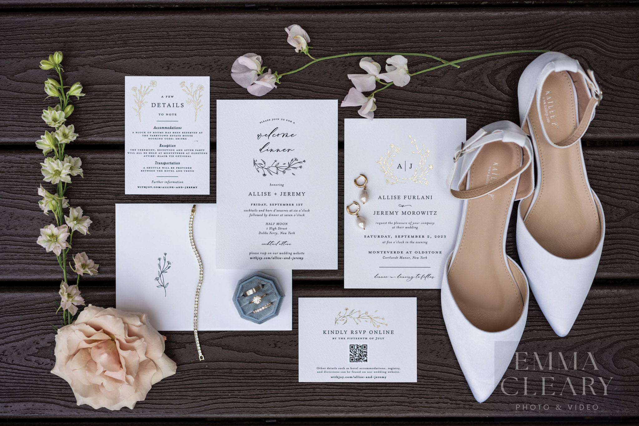 Wedding bridal details