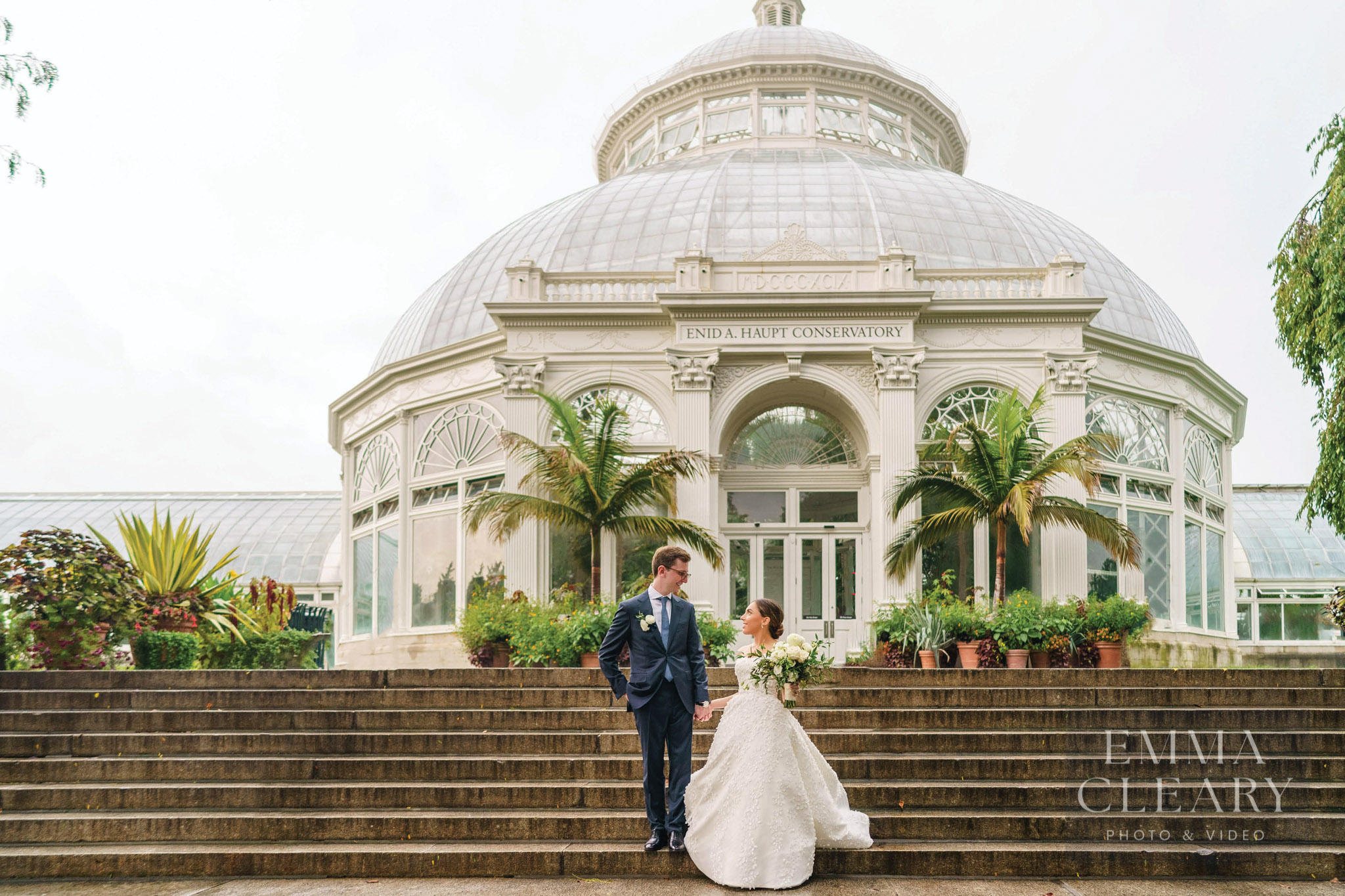 The groom and bride