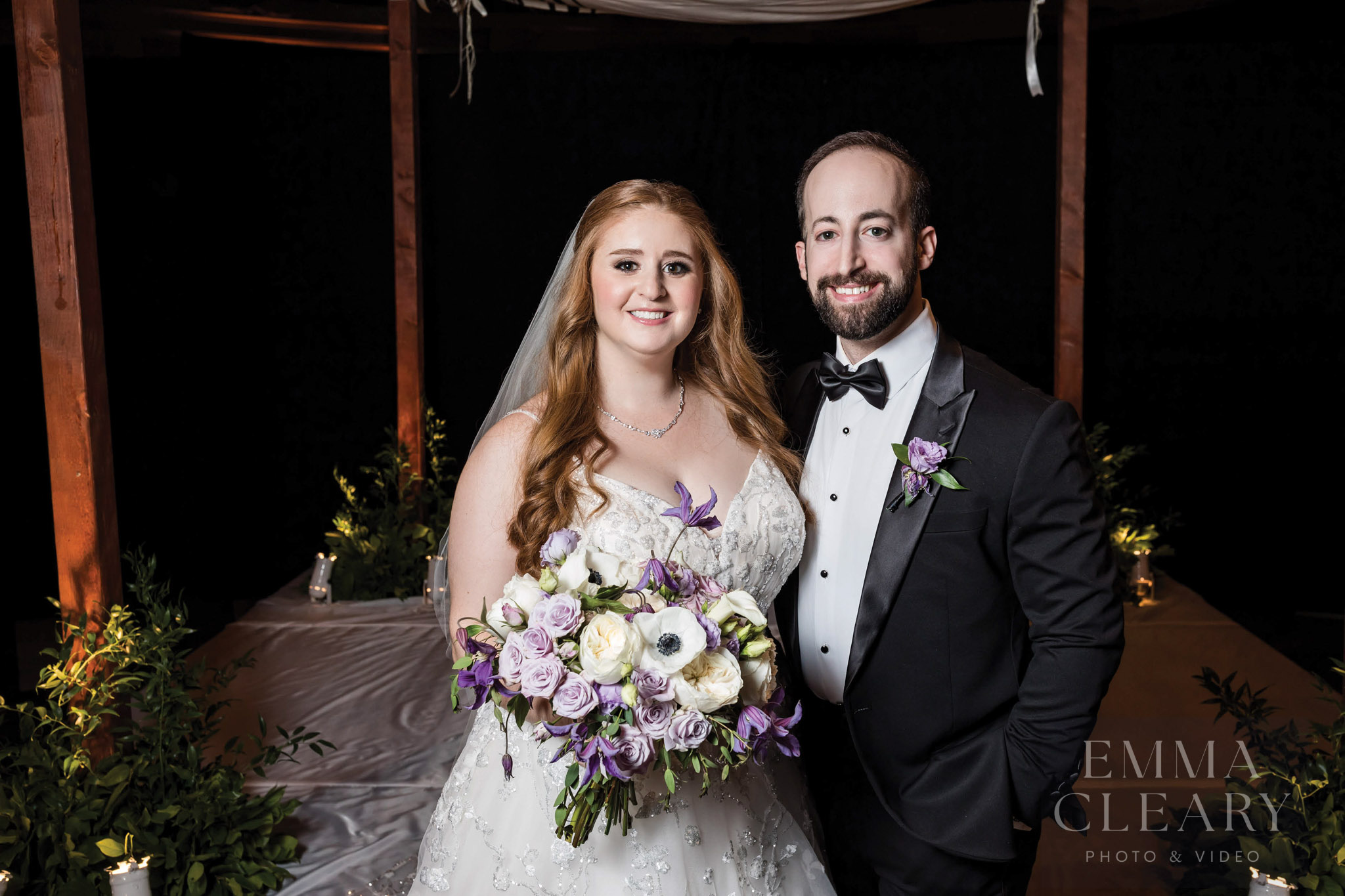Portrait of the bride and groom