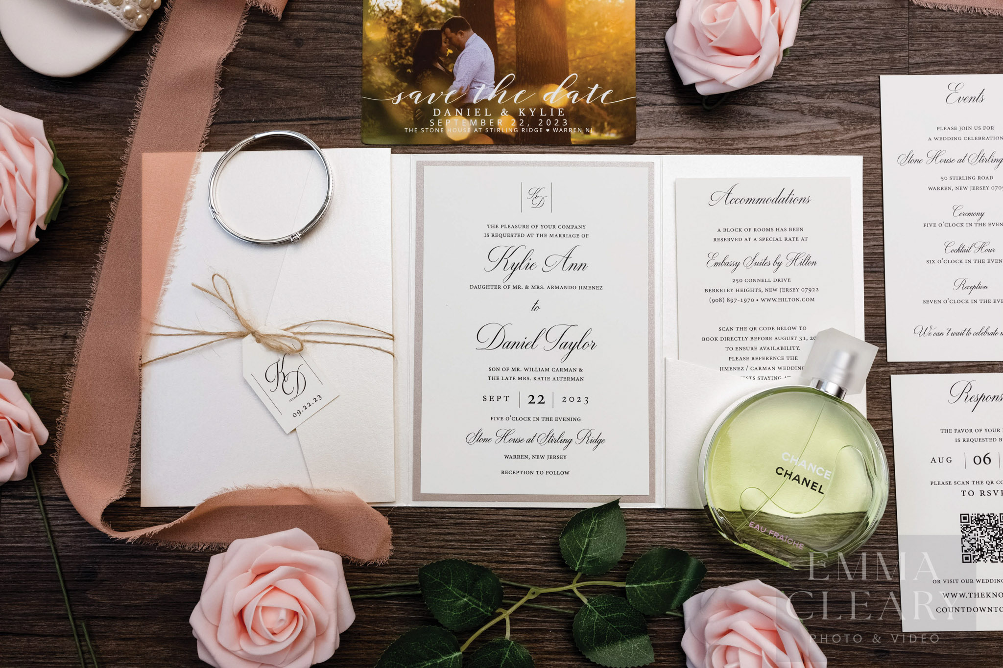Wedding bridal details