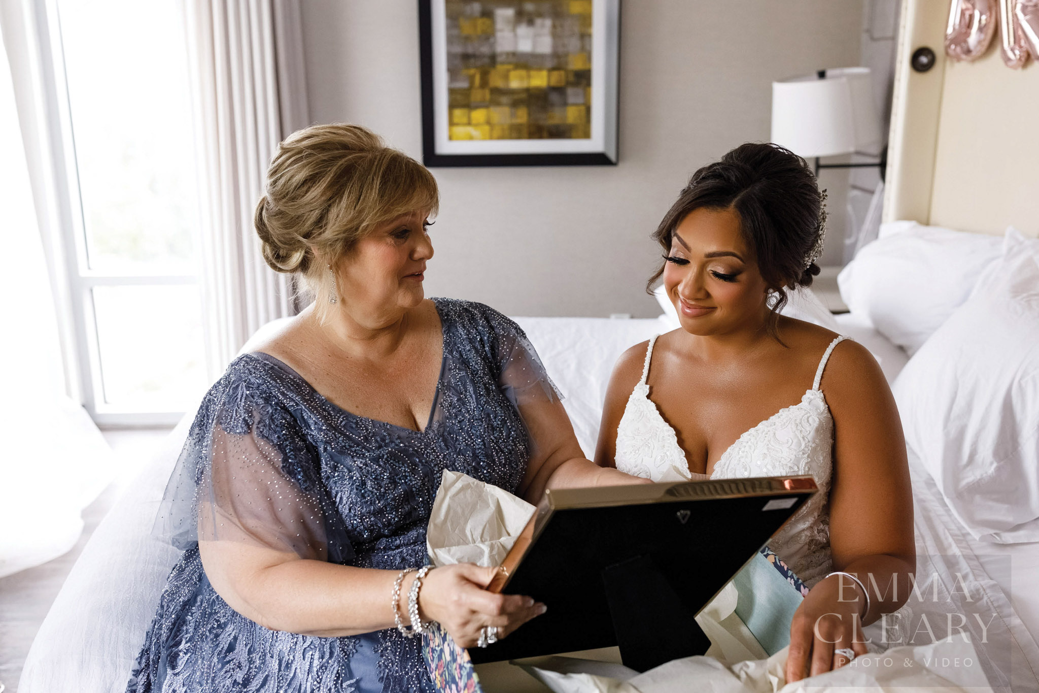 Bride and mother