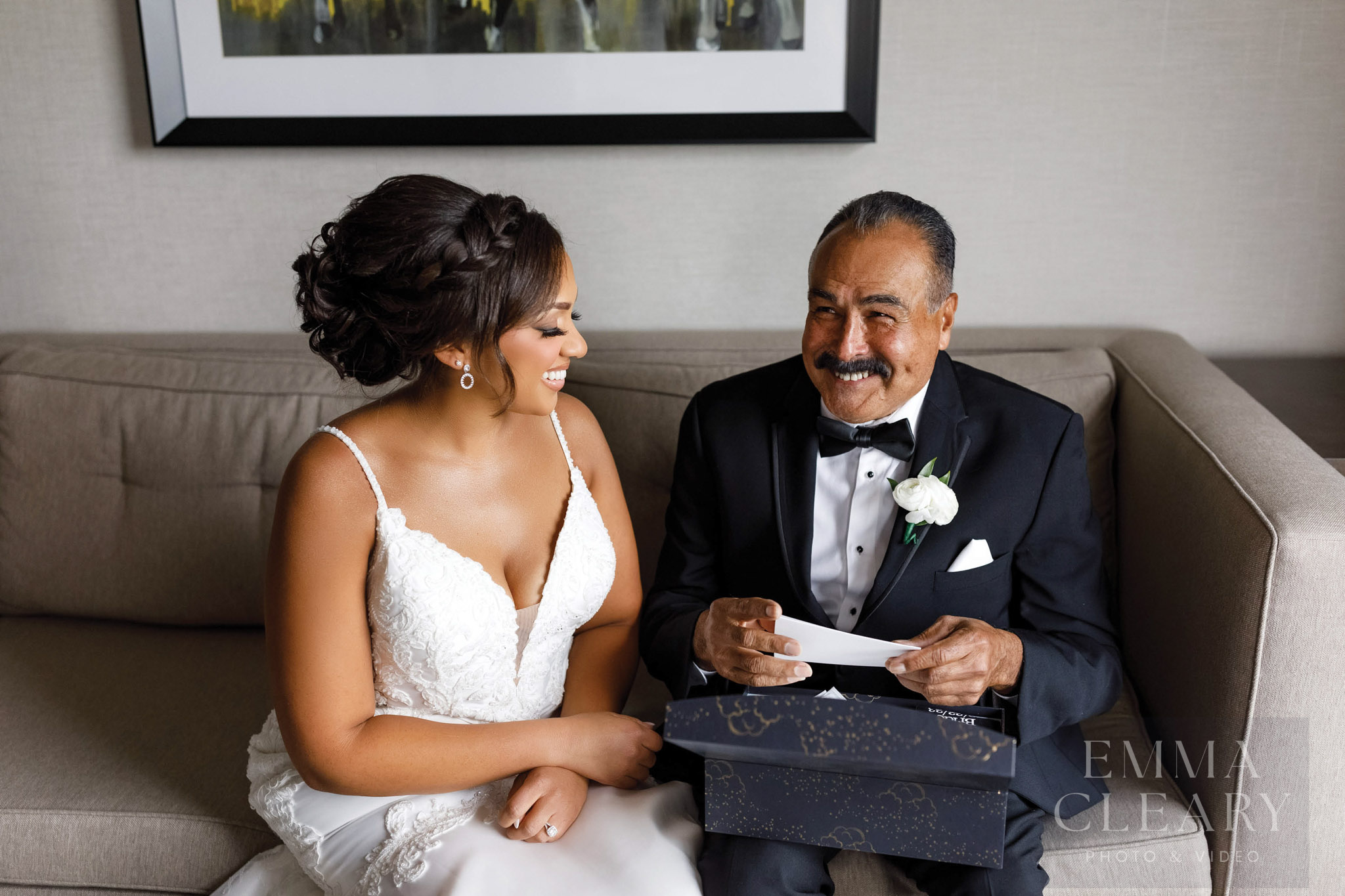 The bride and Dad