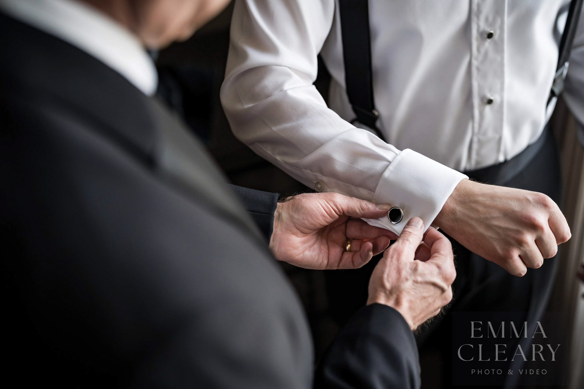 The groom's cufflinks