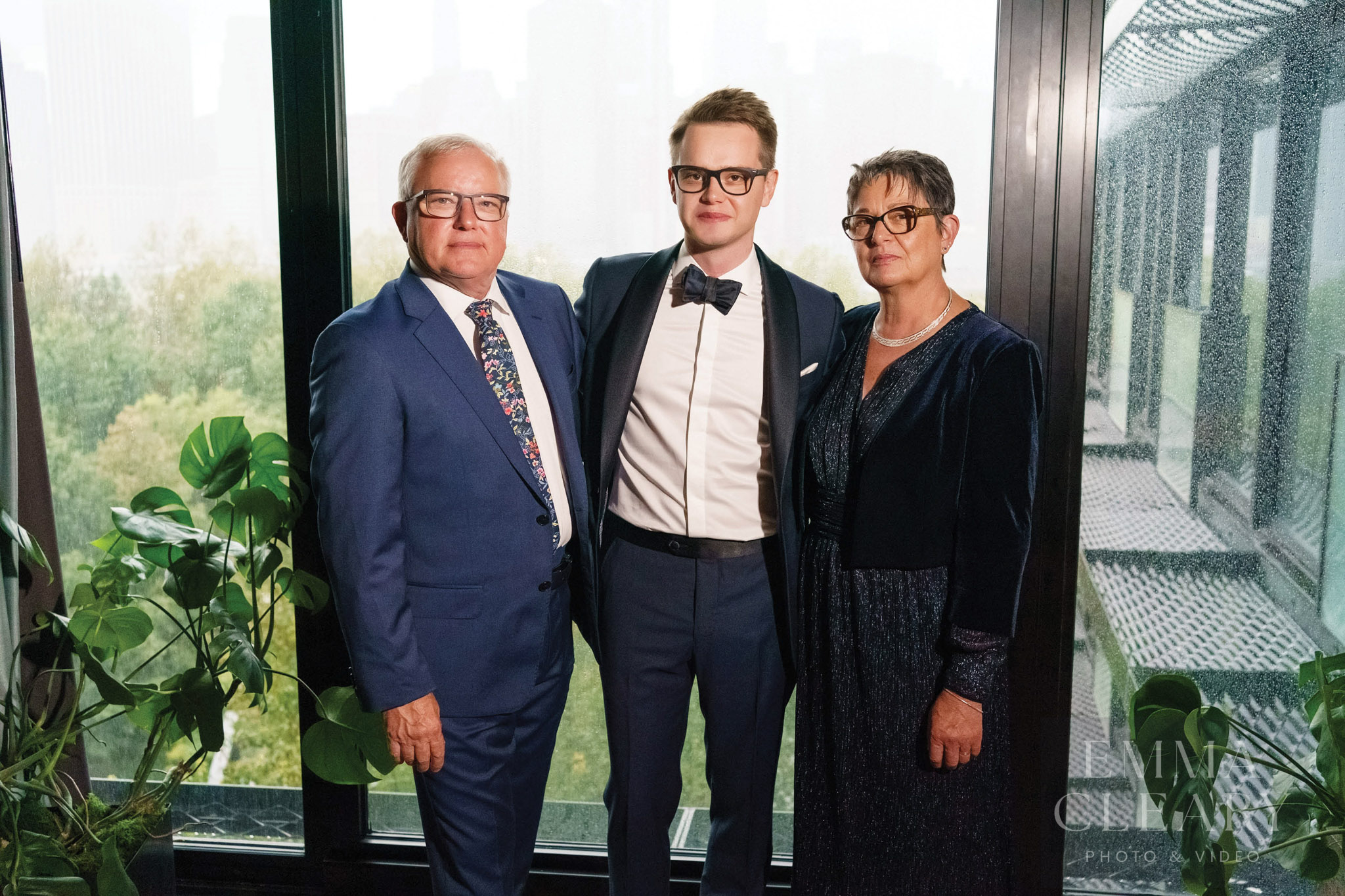 The groom and his parents