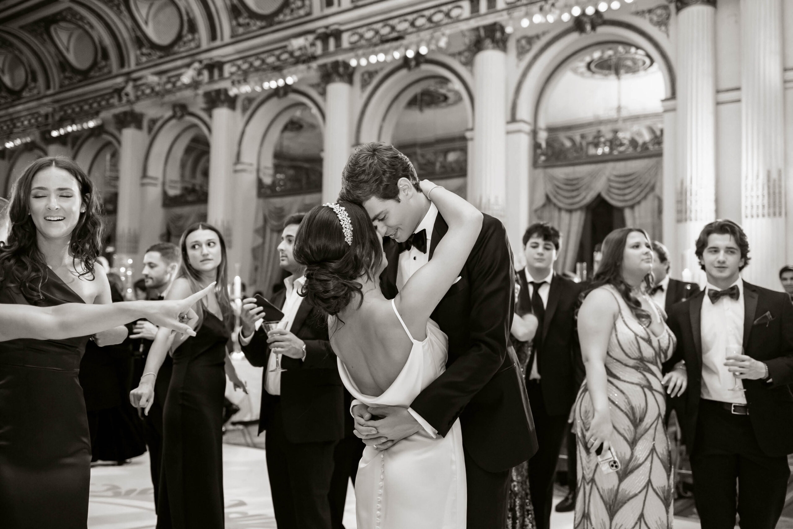 candid wedding photo