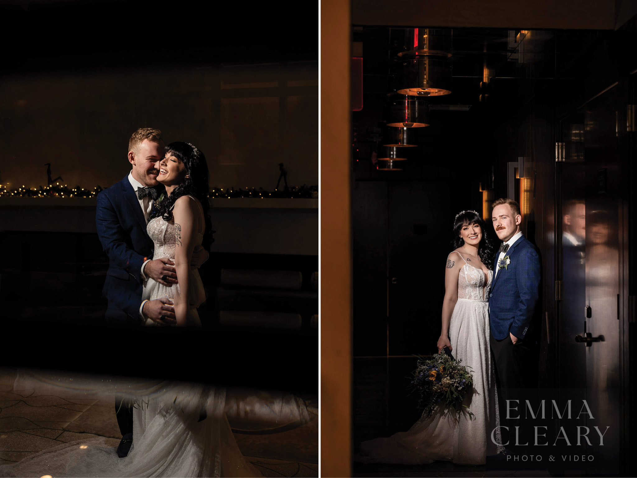 Wedding photo of the couple