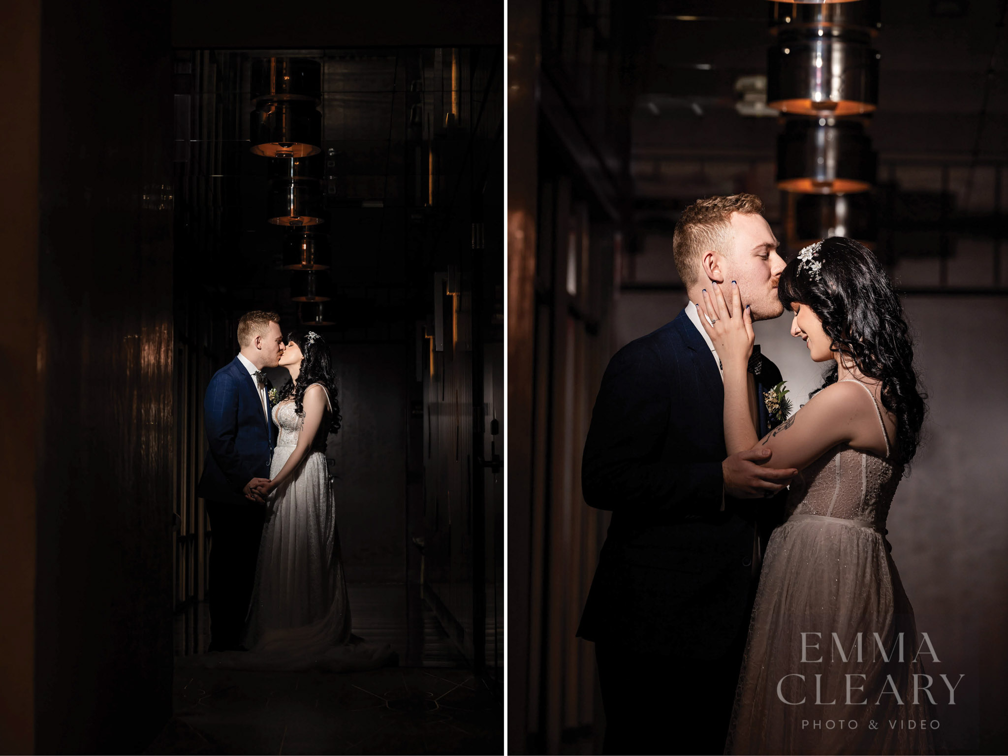 Portrait of the bride and groom