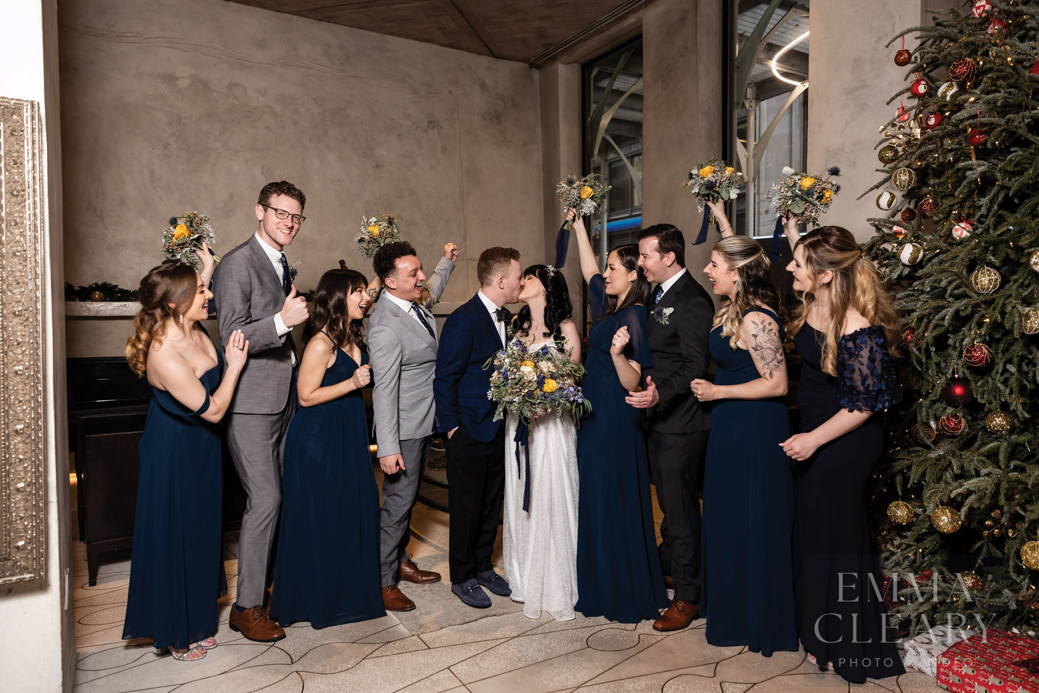 Group wedding portrait