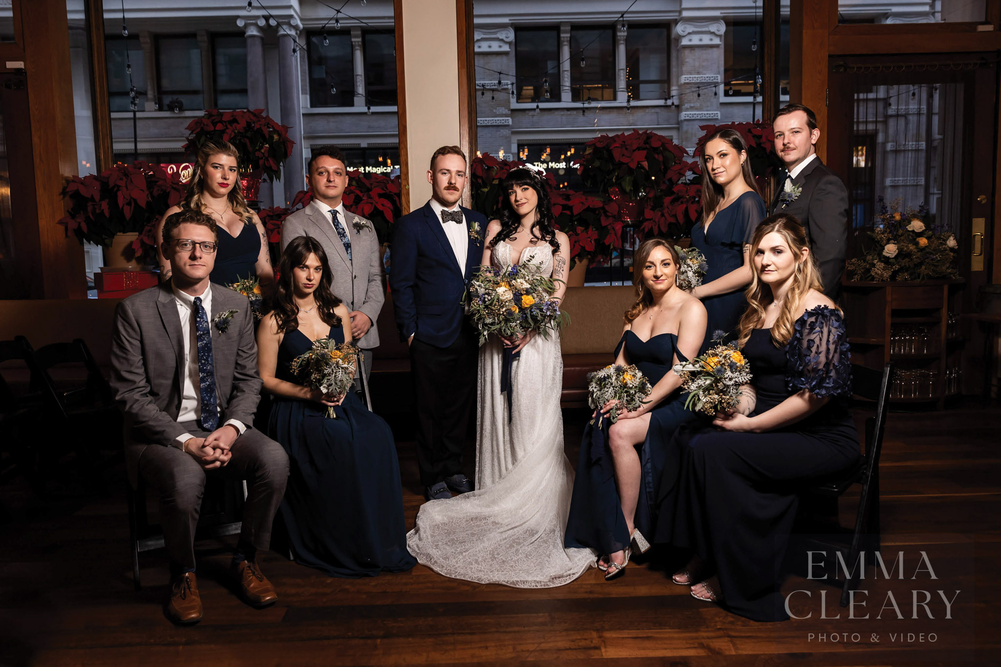 Group wedding portrait