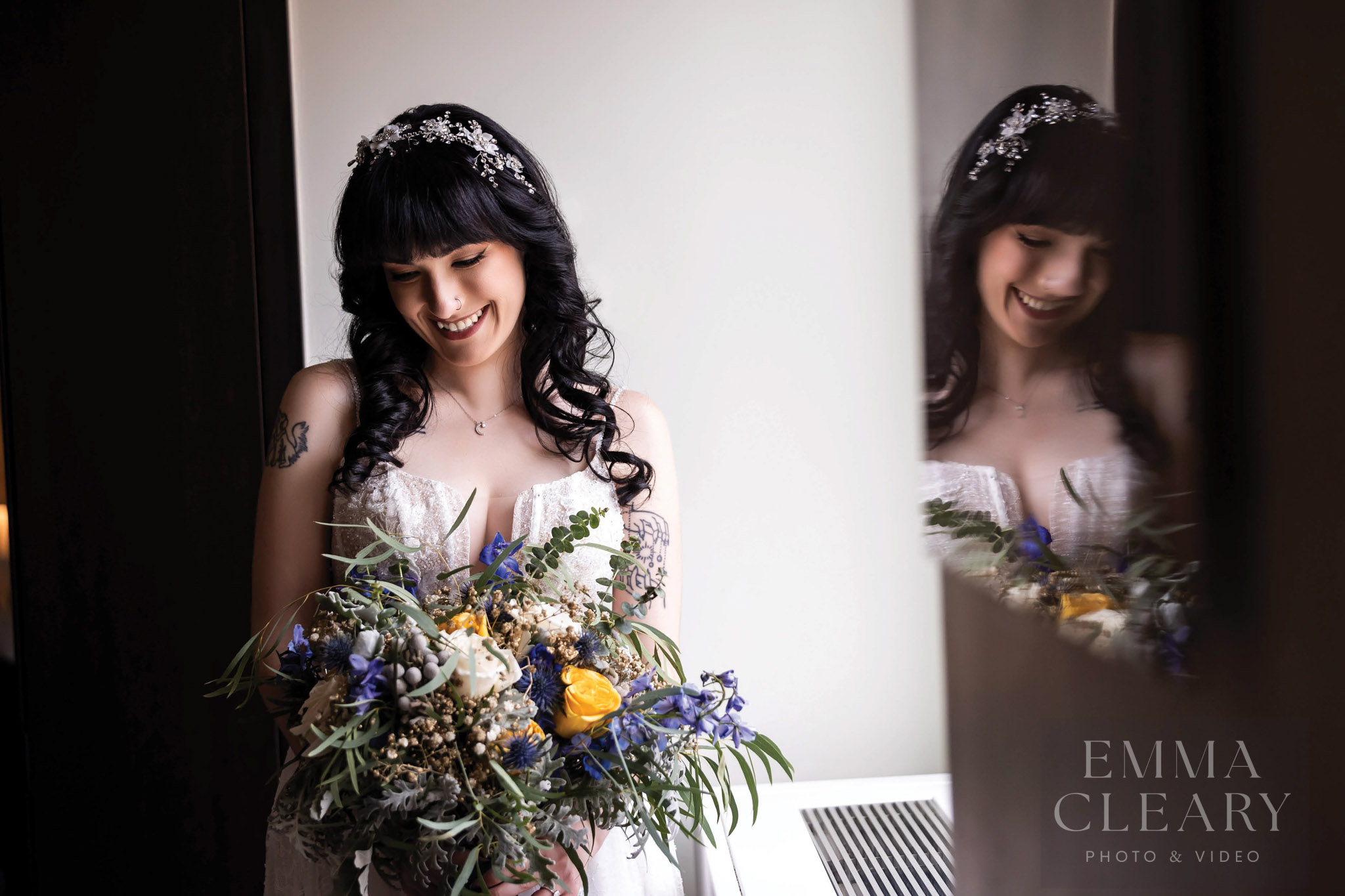 Wedding portrait of the bride