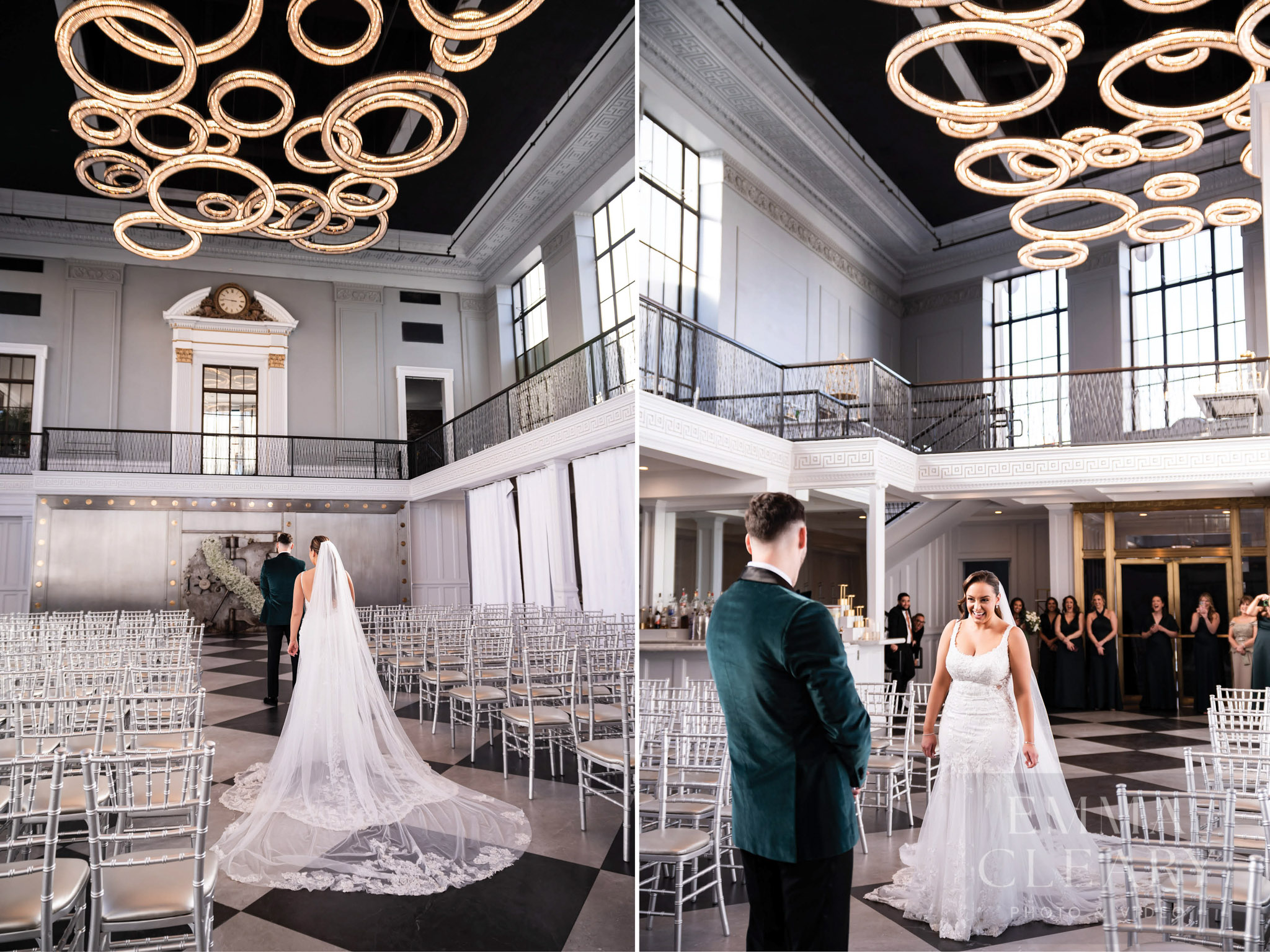 Groom meets the bride