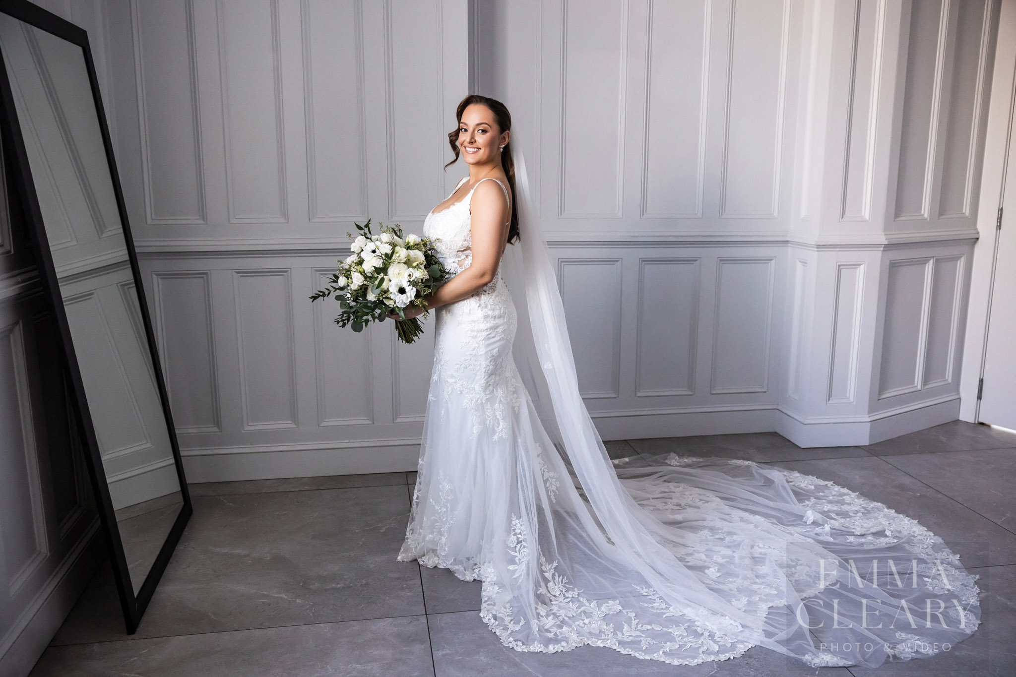 Wedding portrait of the bride