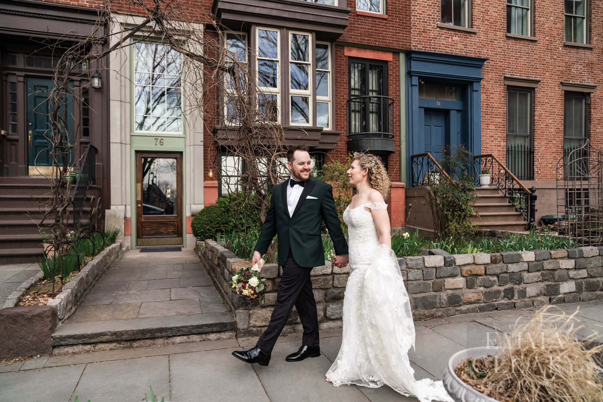 Wedding photo of the couple