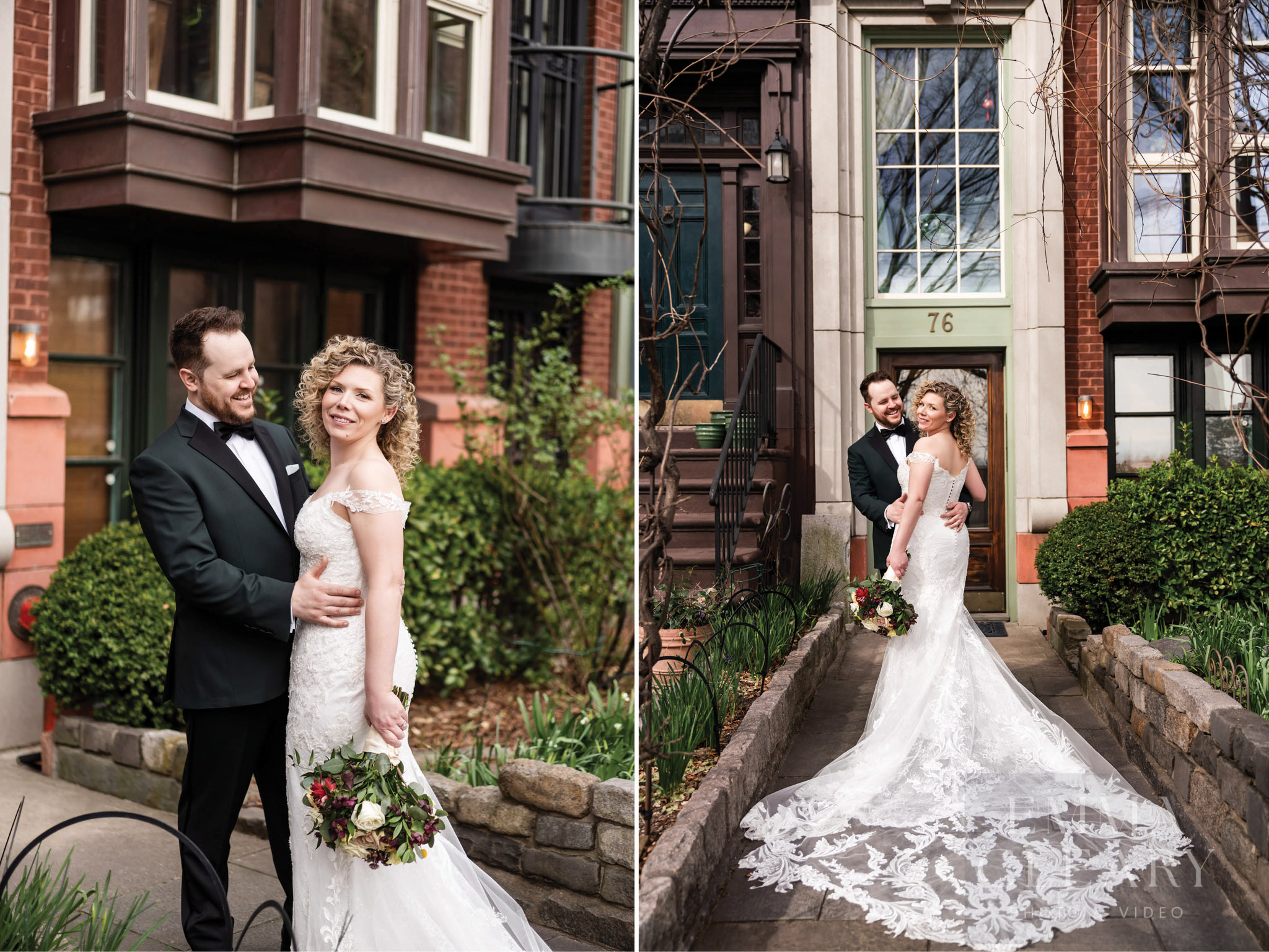 Portrait of a couple on the streets of the city