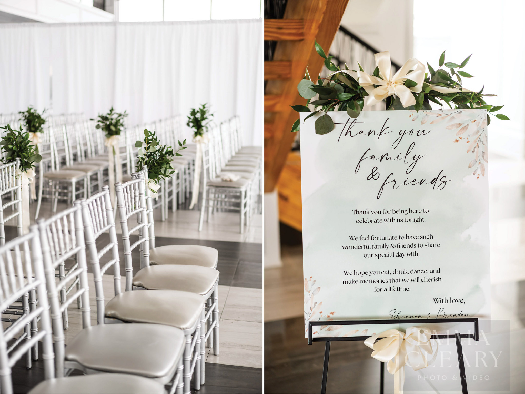 Details of the ceremony venue