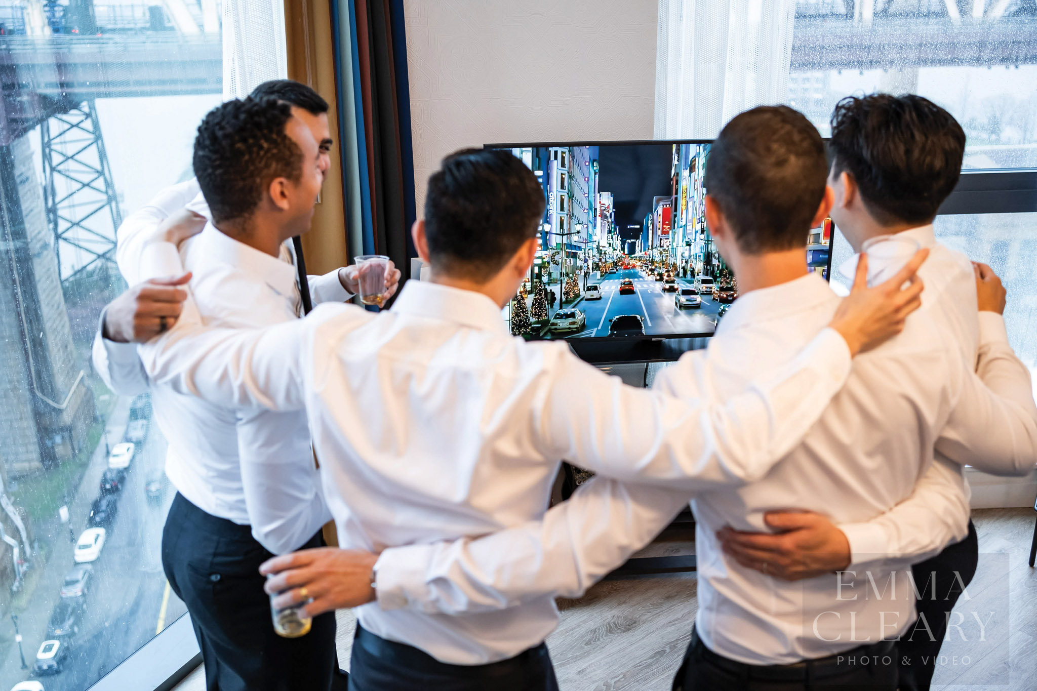 Groom and groomsmen