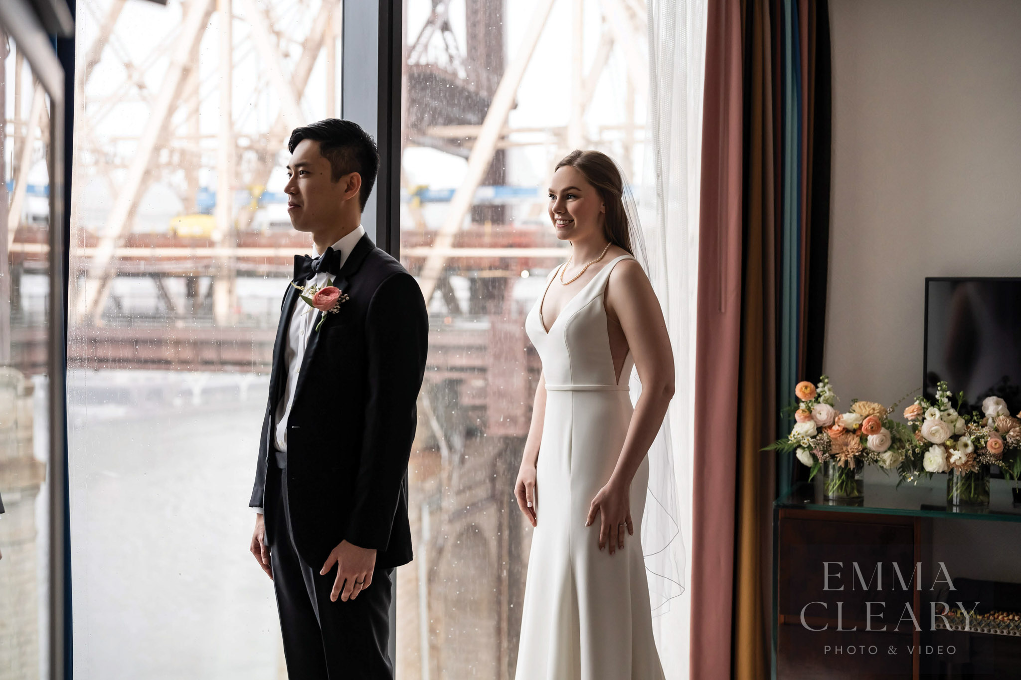 Groom is waiting for his bride