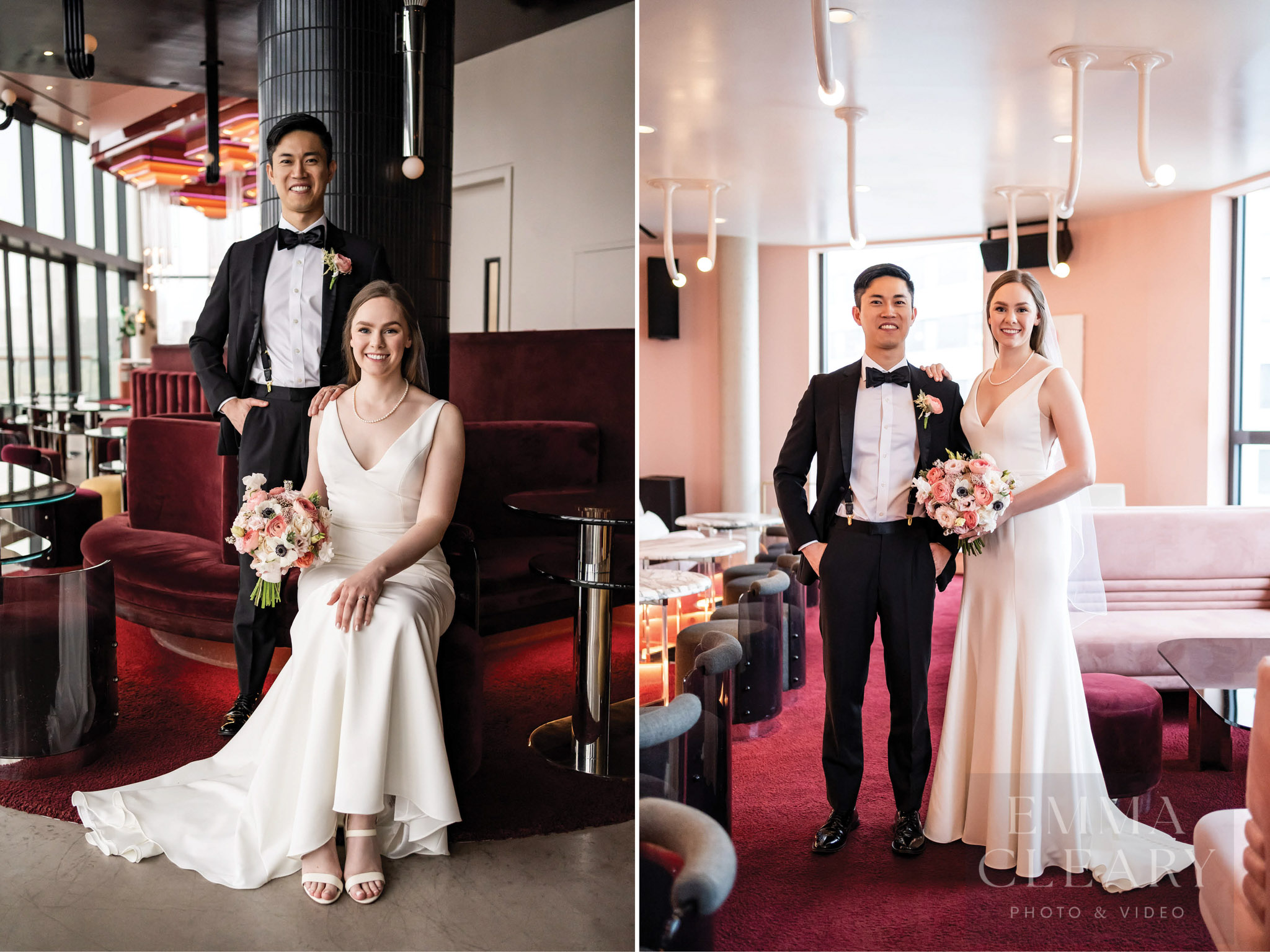 Wedding photo of the couple