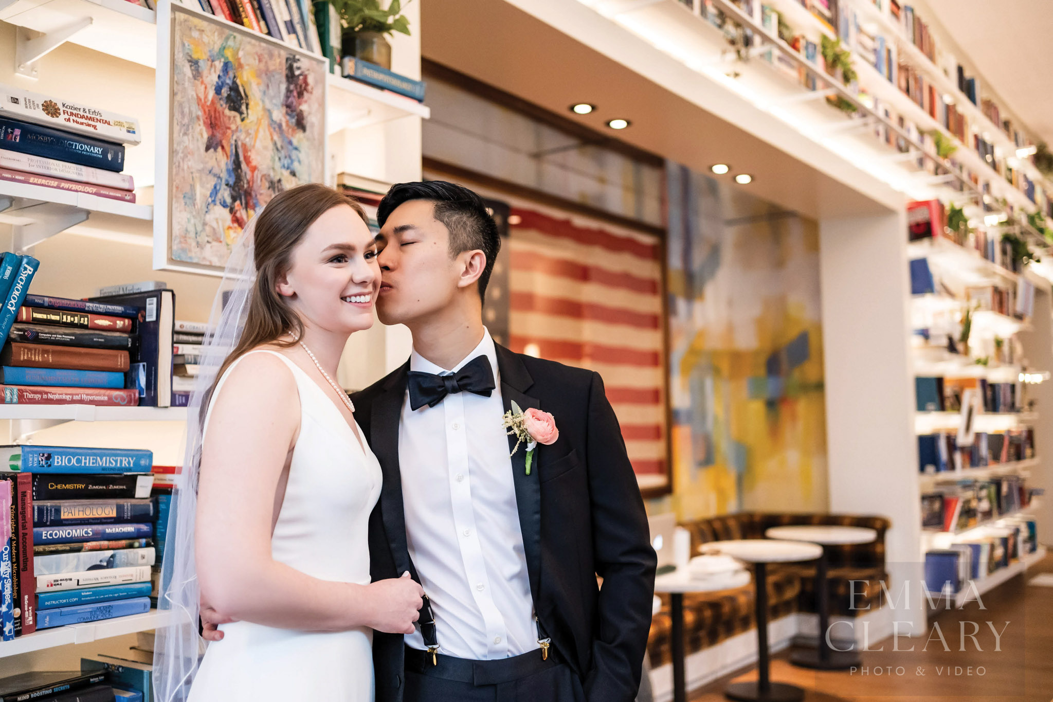 Photos of a couple kissing