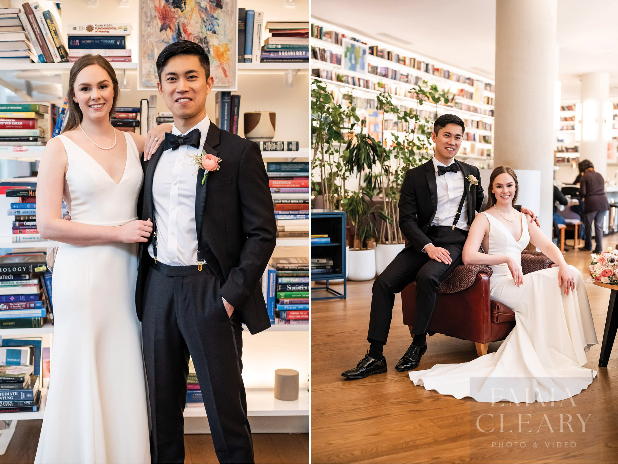 Portrait of the bride and groom