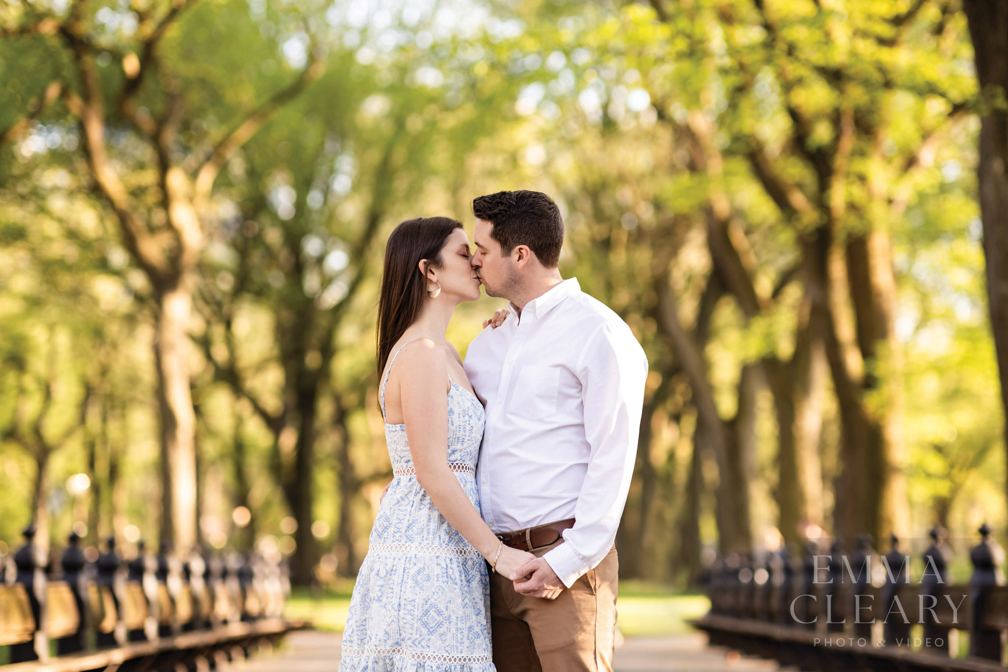 Photo of a couple kissing