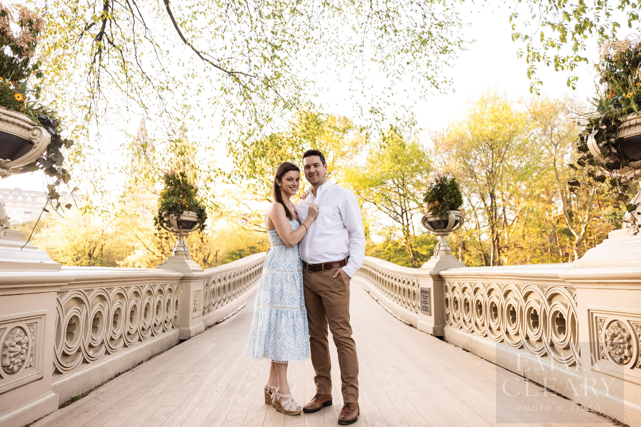 The couple's engagement photo
