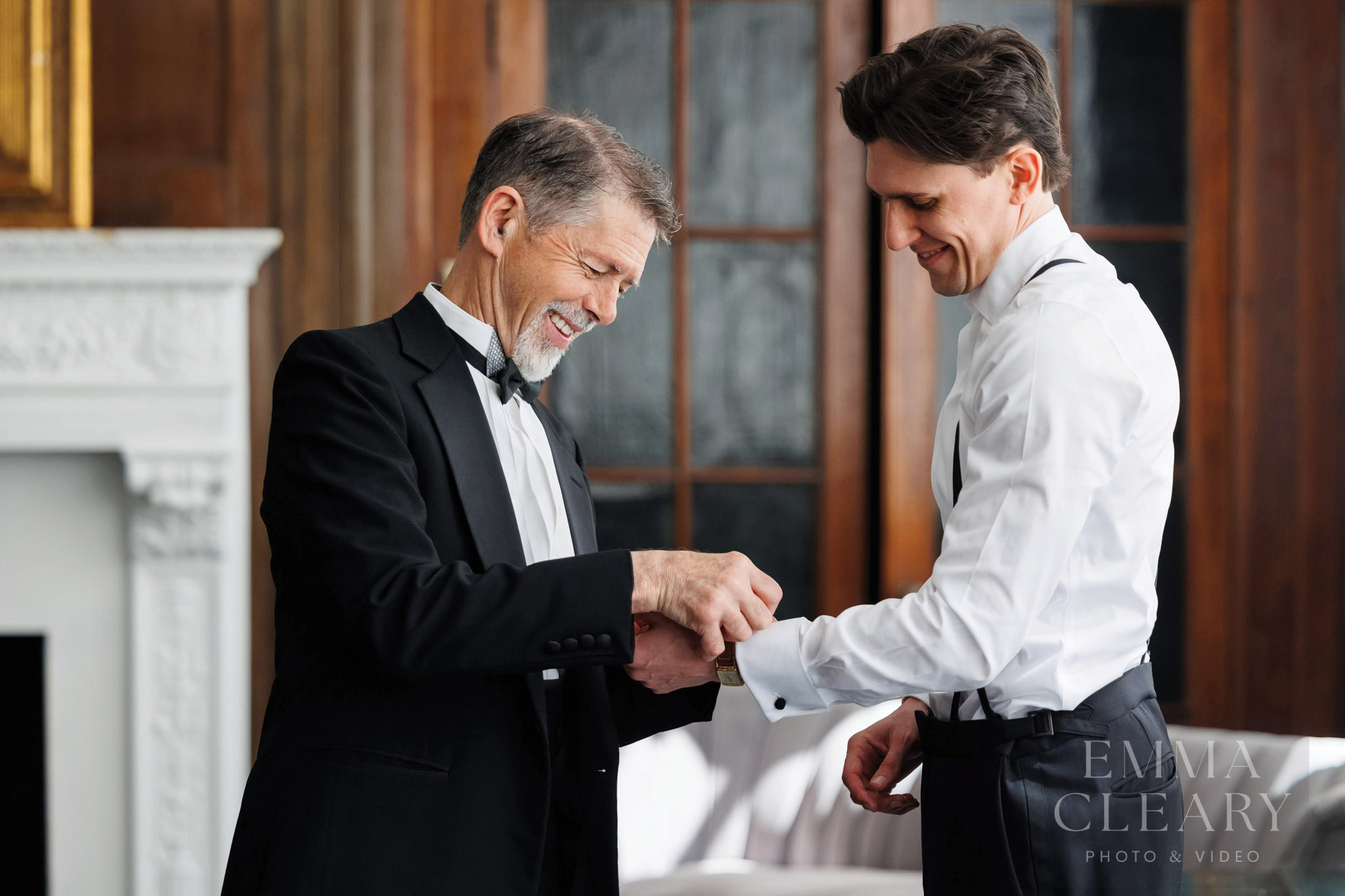 The groom and the father