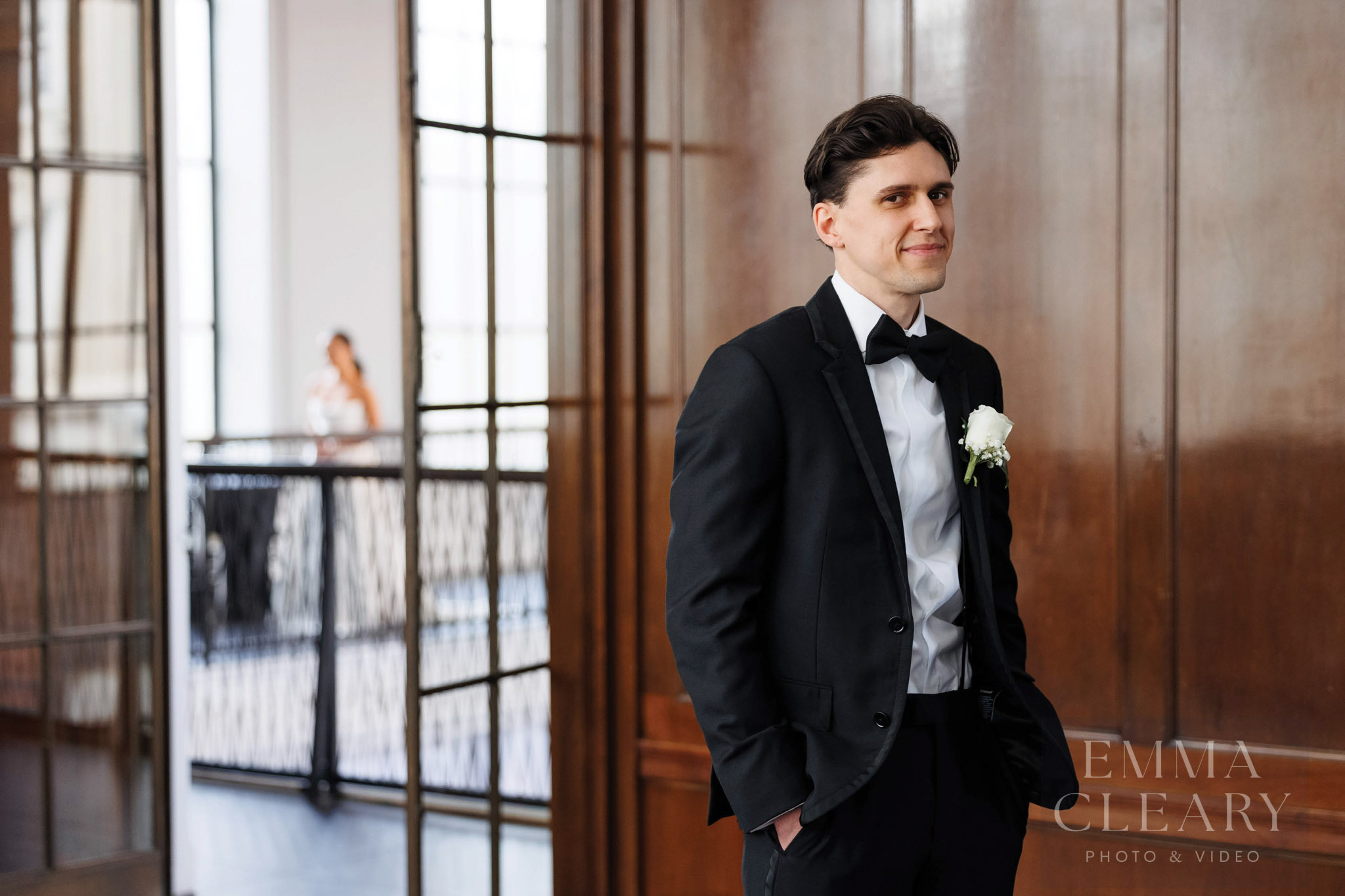 Groom is waiting for his bride