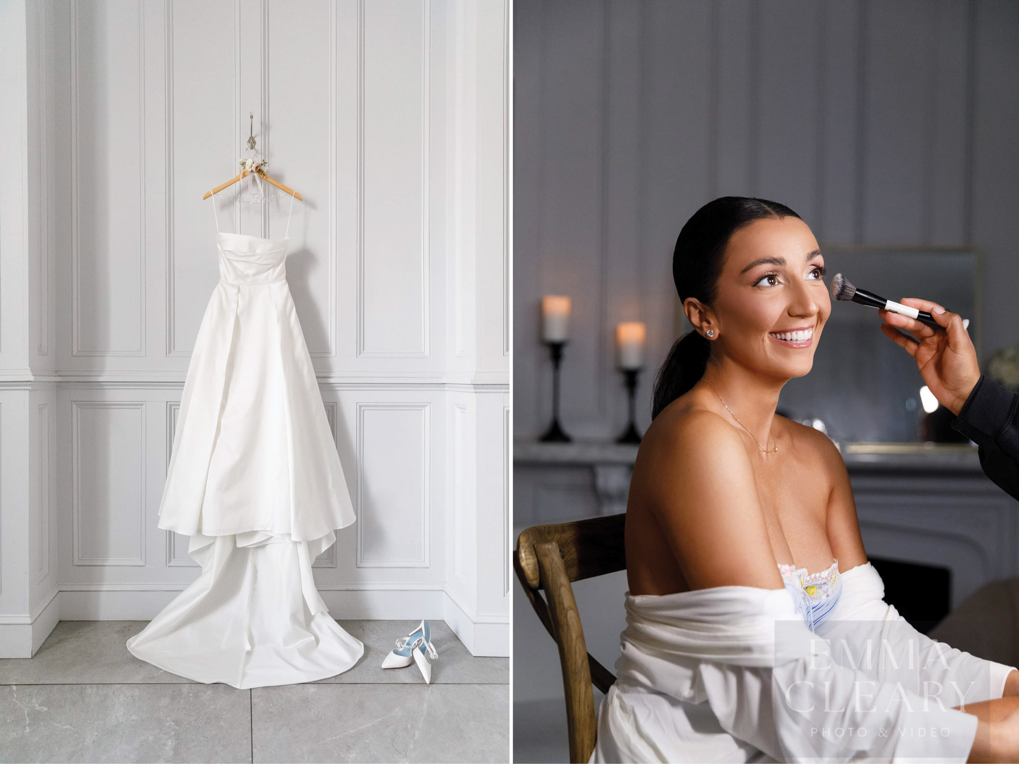 Bride and wedding dress