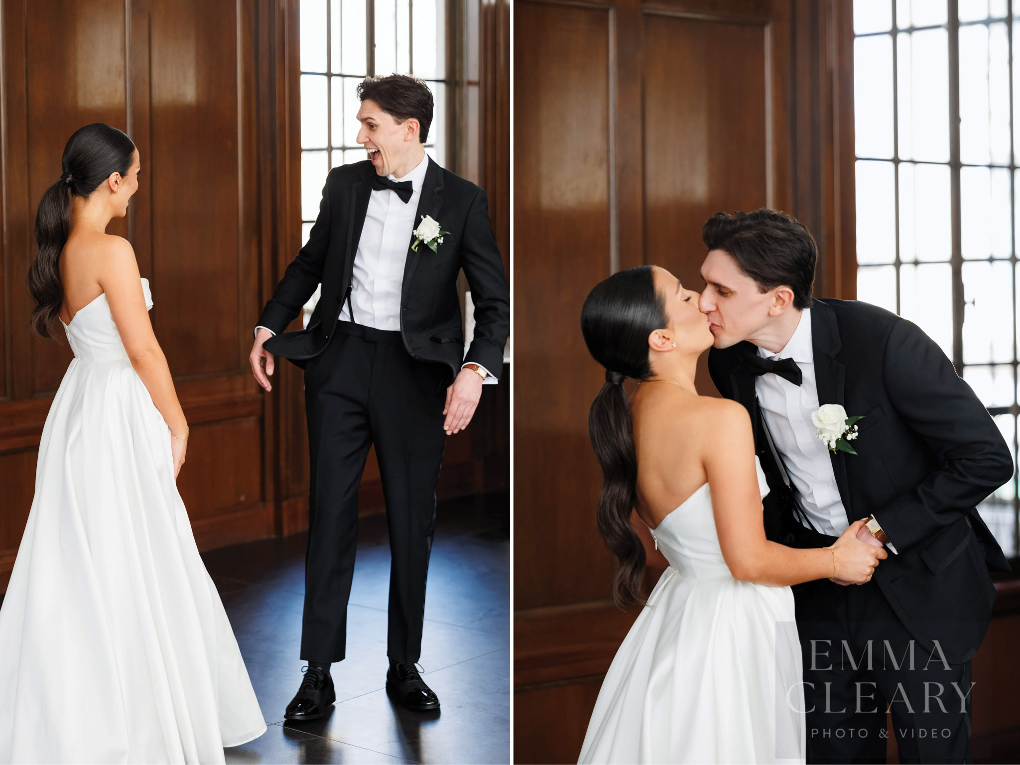 Groom meets the bride