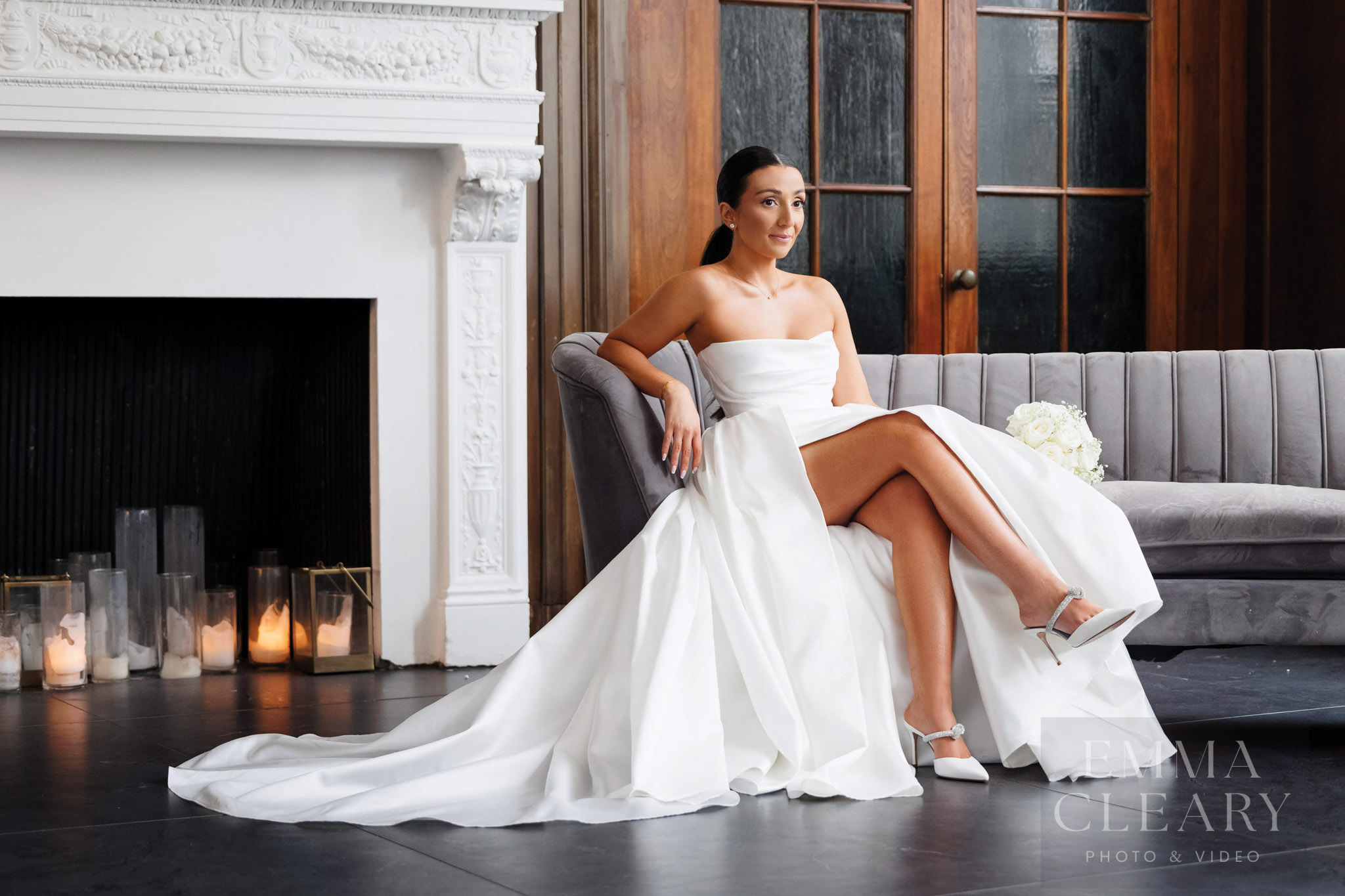 Wedding photo of the bride