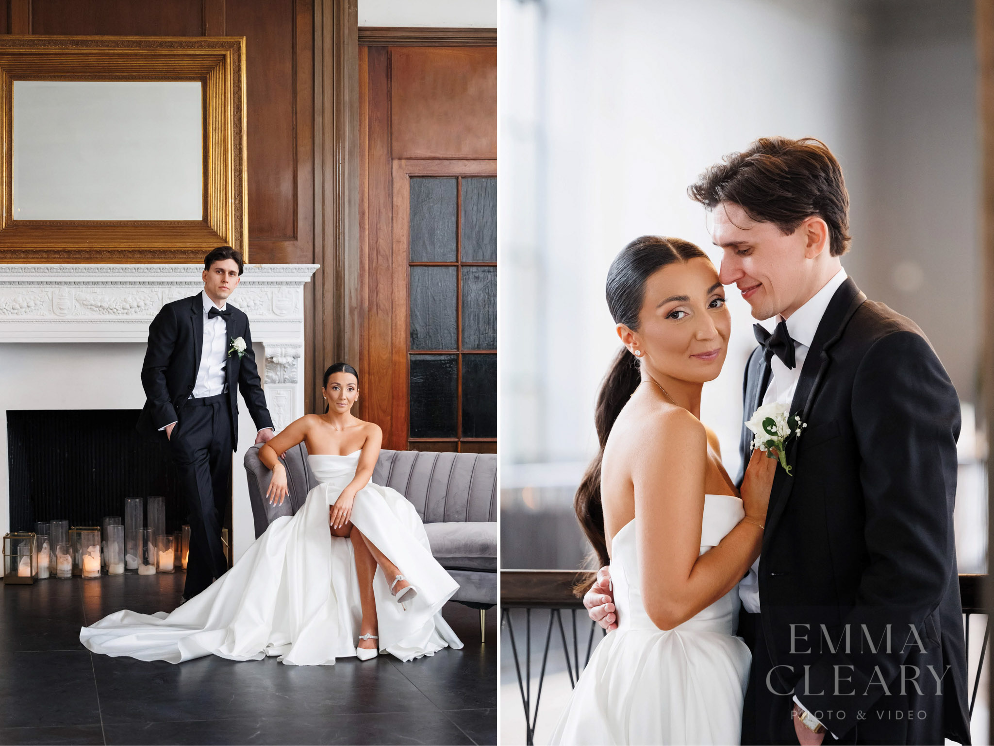 Wedding portrait of a couple