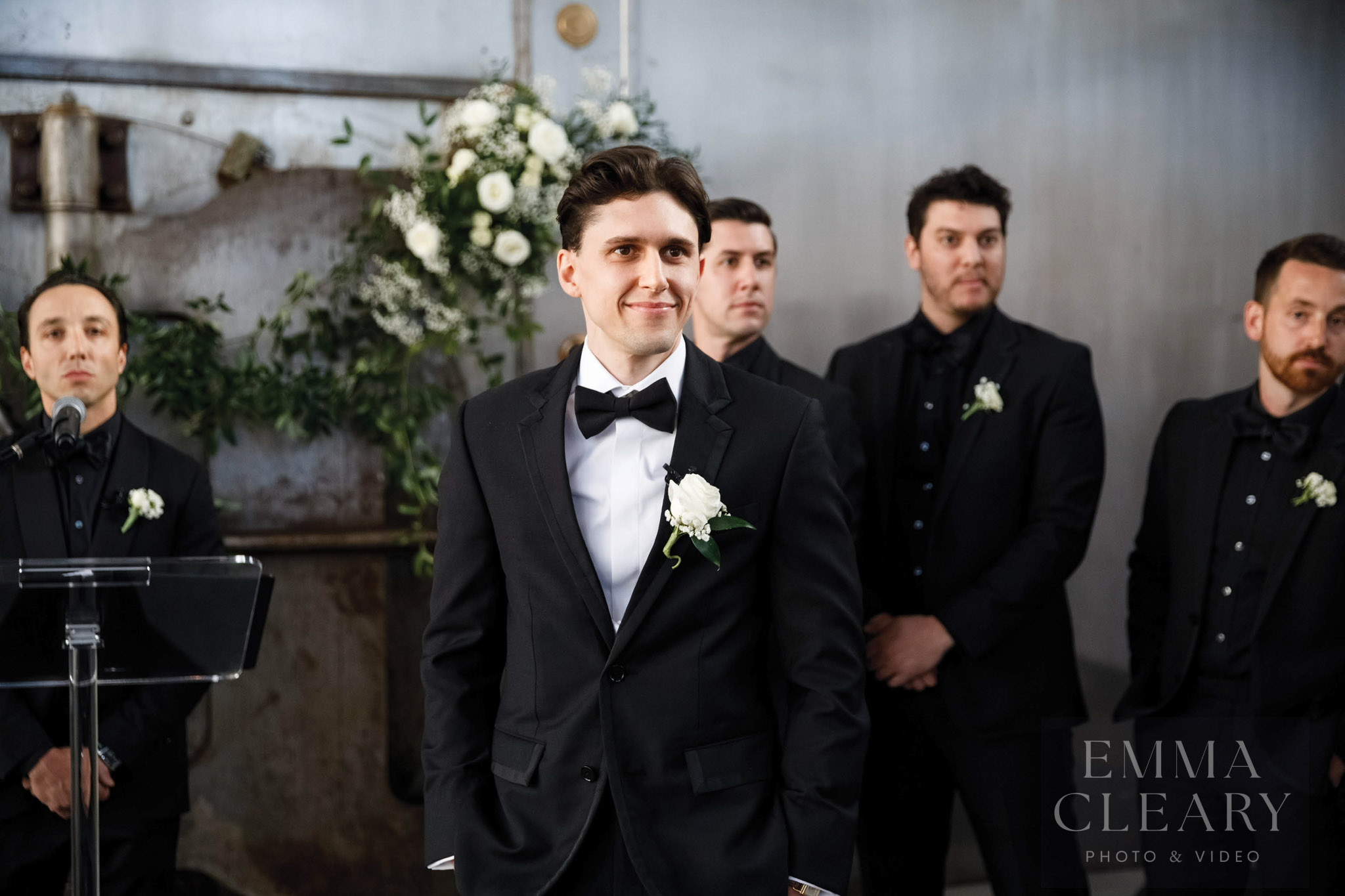Groom is waiting for his bride