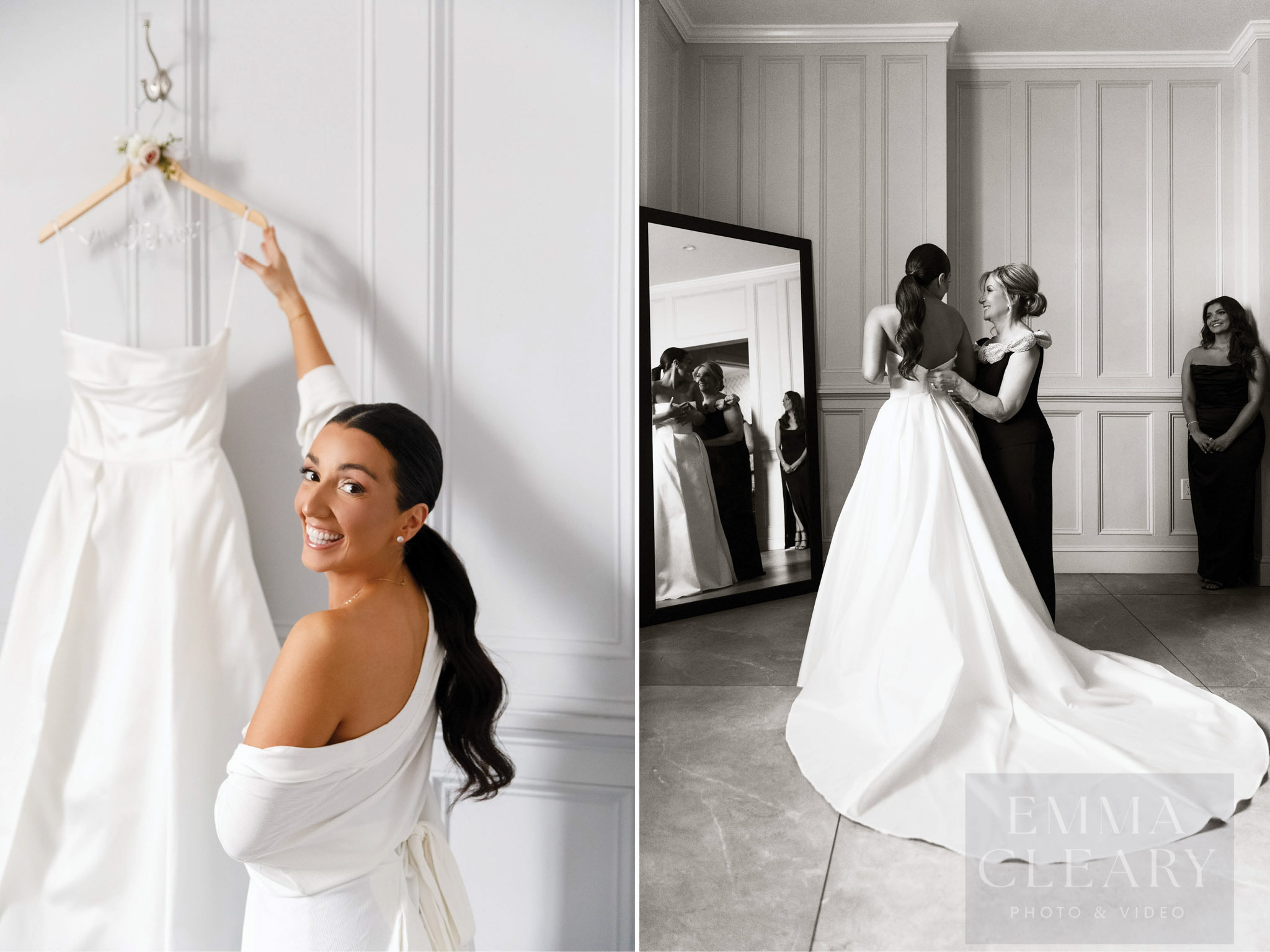 Bride and wedding dress