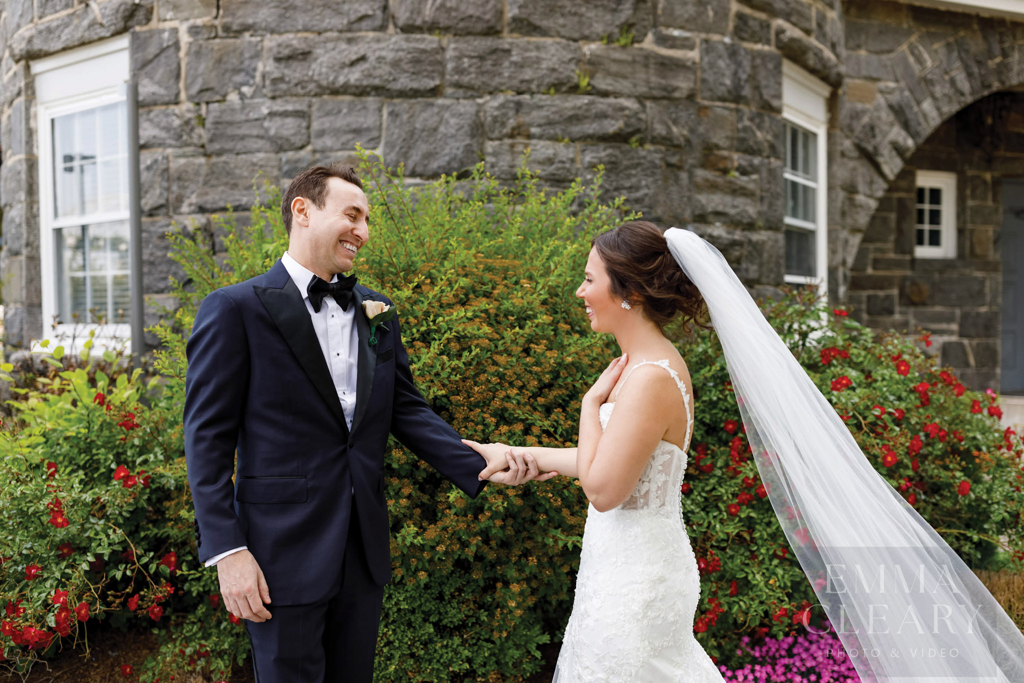 Groom meets the bride