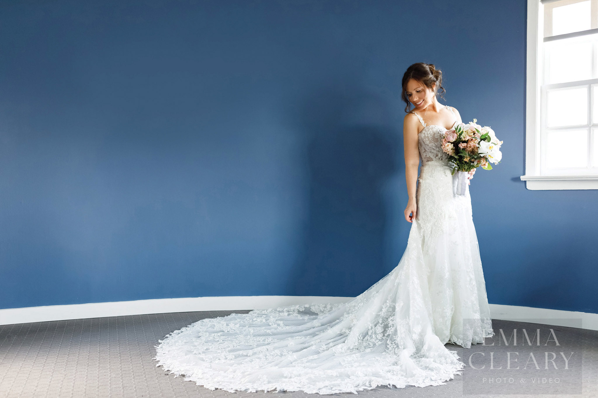 Wedding portrait of the bride