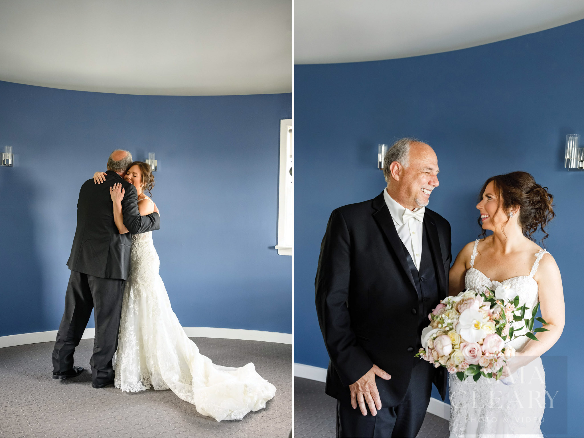 The bride and the father