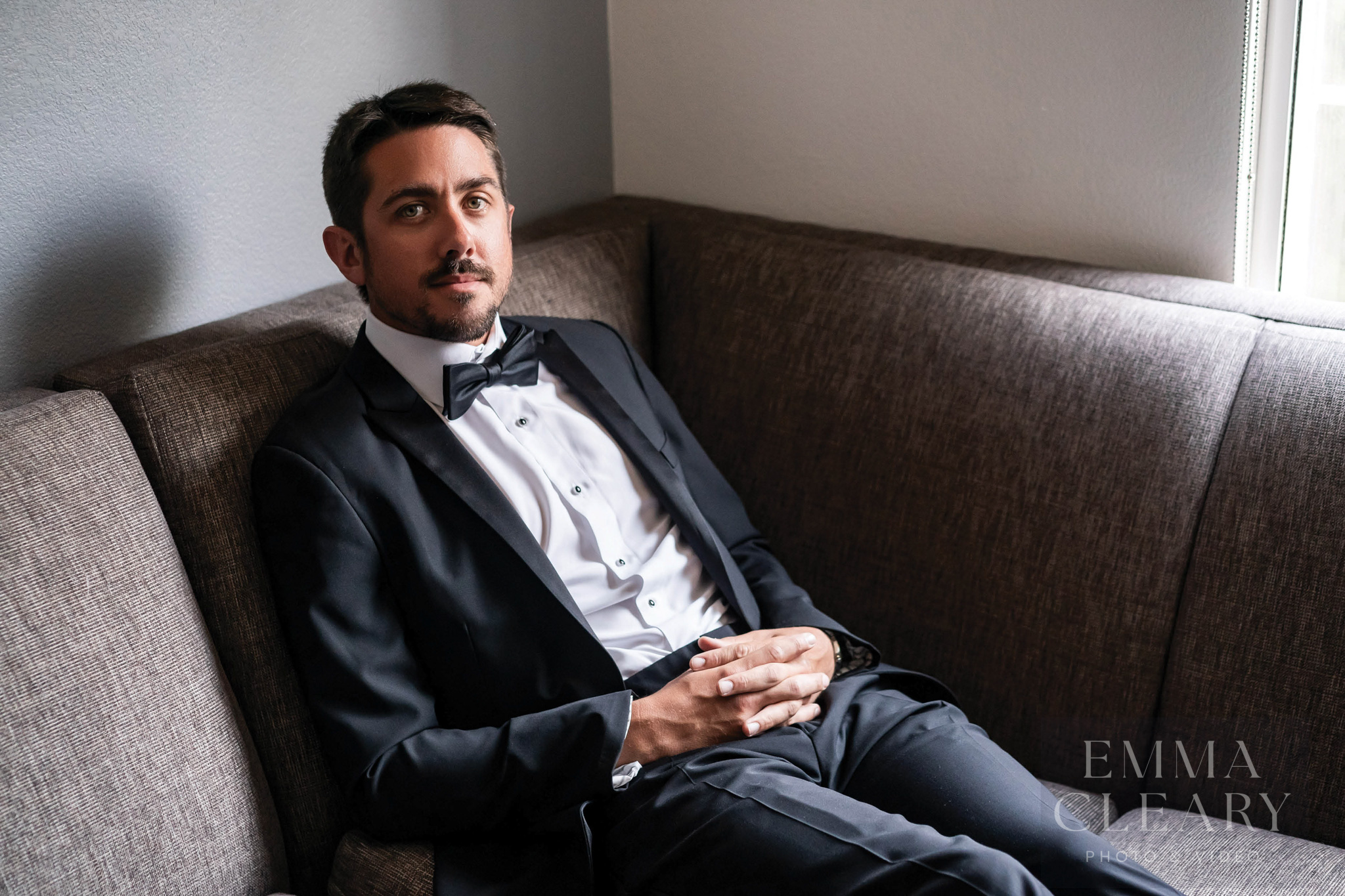 Wedding portrait of the groom