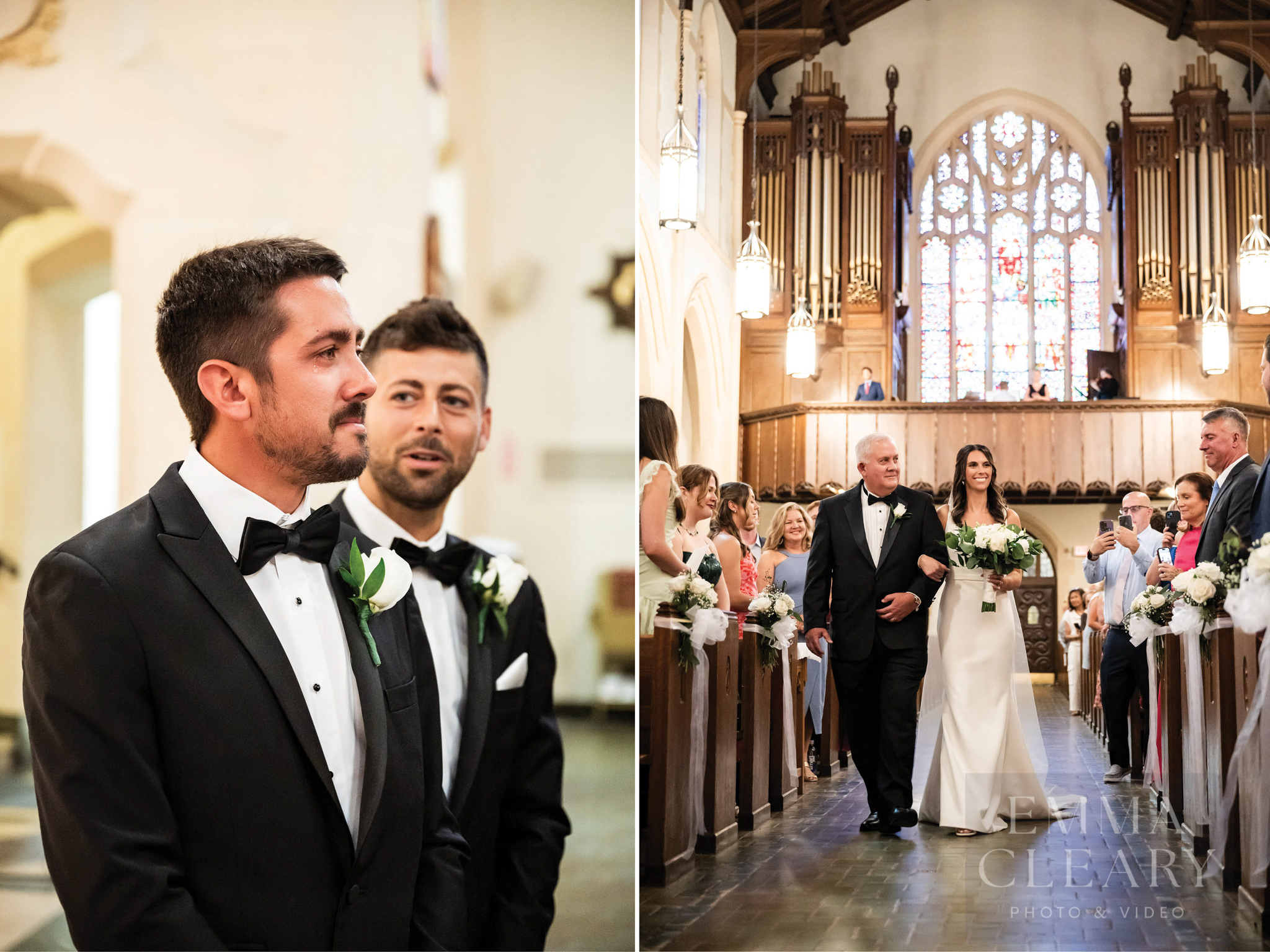 Groom meets the bride