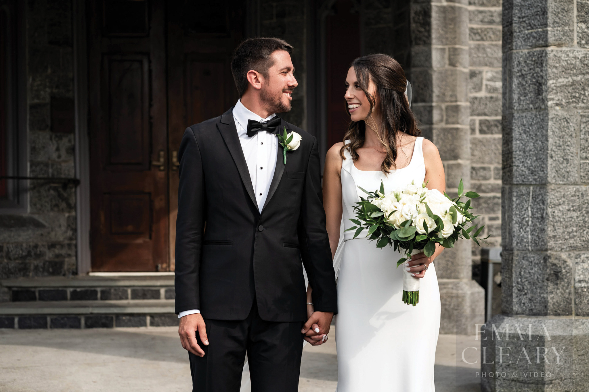 Wedding photo of the couple