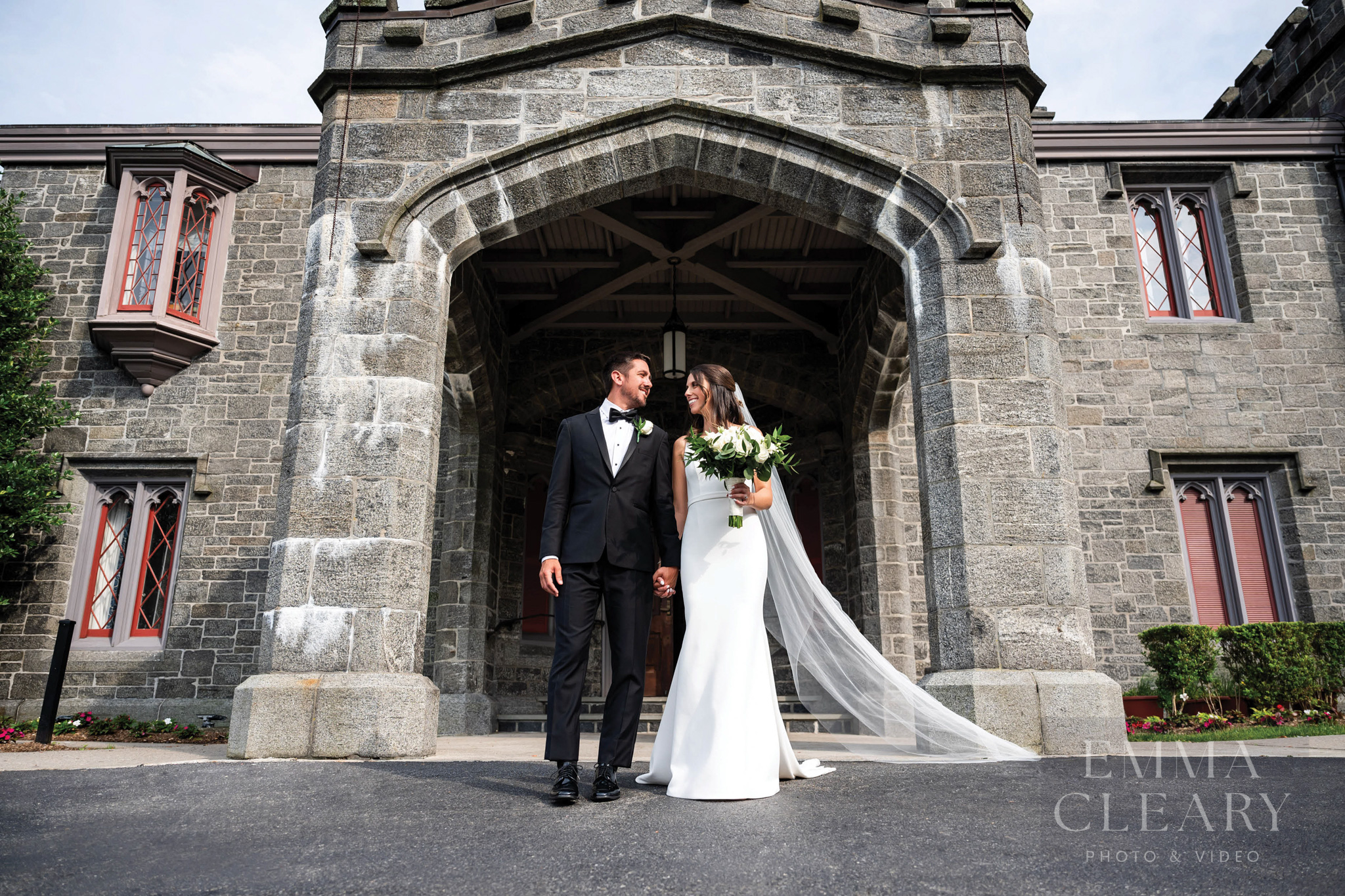 Portrait of the bride and groom